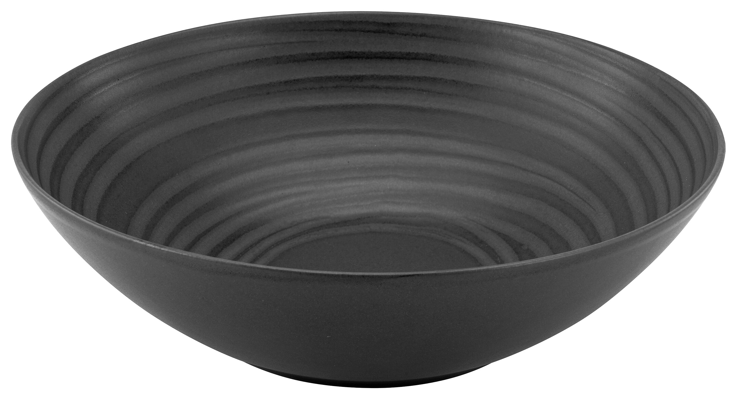 CreaTable Salatschale LAVA STONE dunkelgrau Steinzeug D: ca. 24 cm