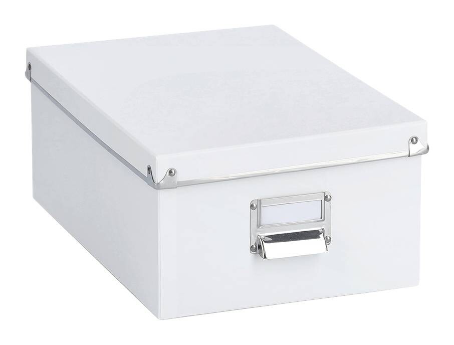 Zeller Aufbewahrungsboxen-Set weiß Metall