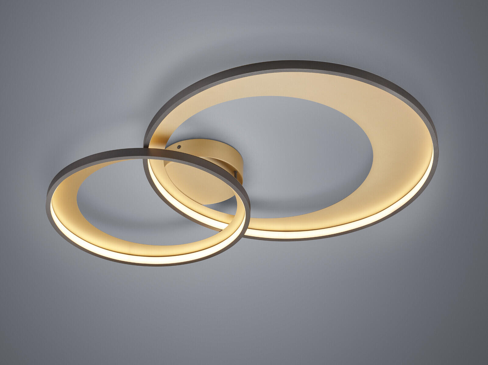 Deckenleuchte Granada schwarz gold Metall B/H/L: ca. 85x8x60 cm