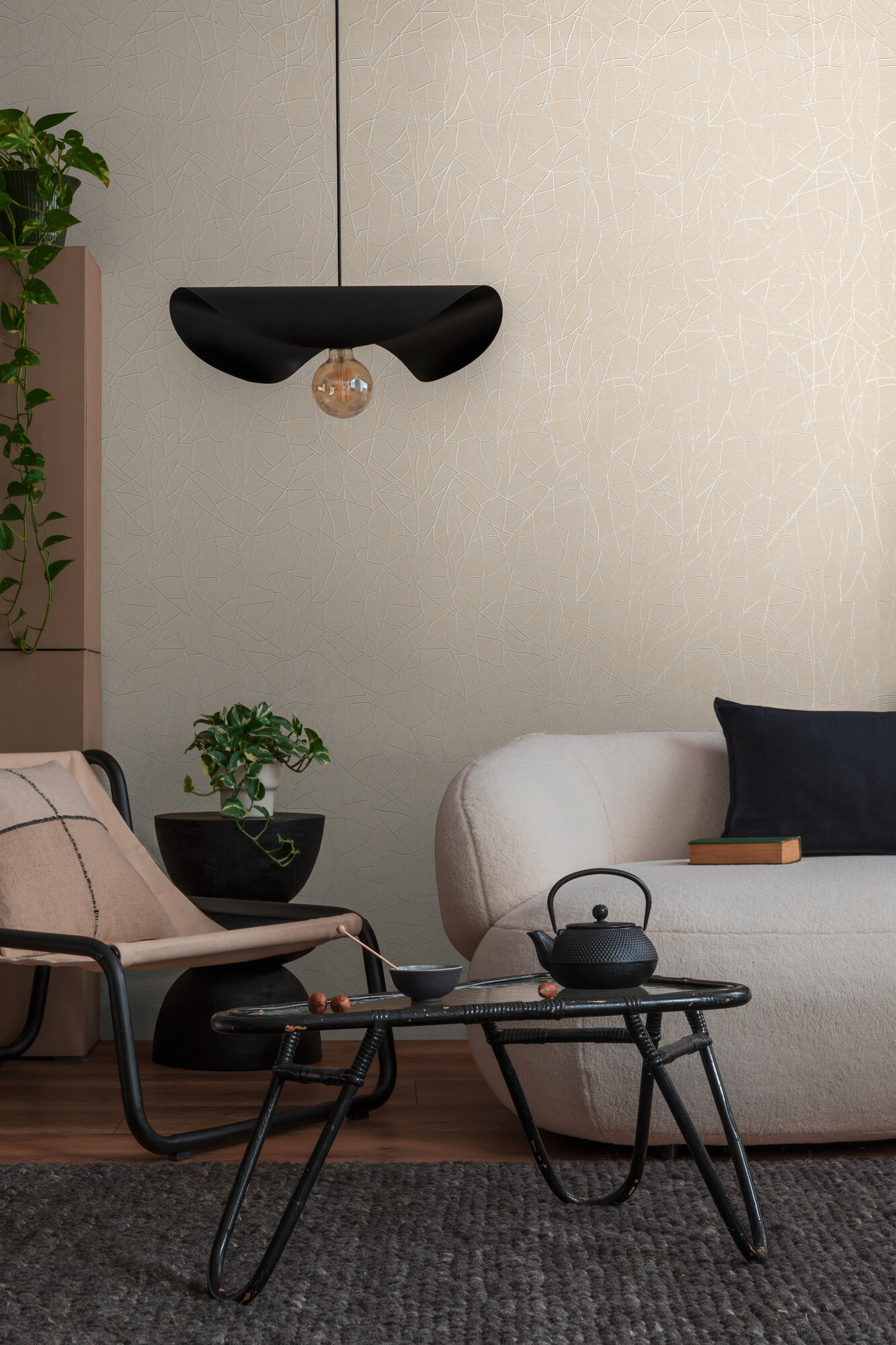 A.S.Creation Vliestapete weiß creme beige B/H/D: ca. 53x1005x9,7 cm