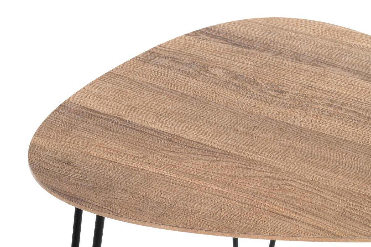 Beistelltisch Eiche Nachbildung schwarz B/H/T: ca. 40x40x43 cm