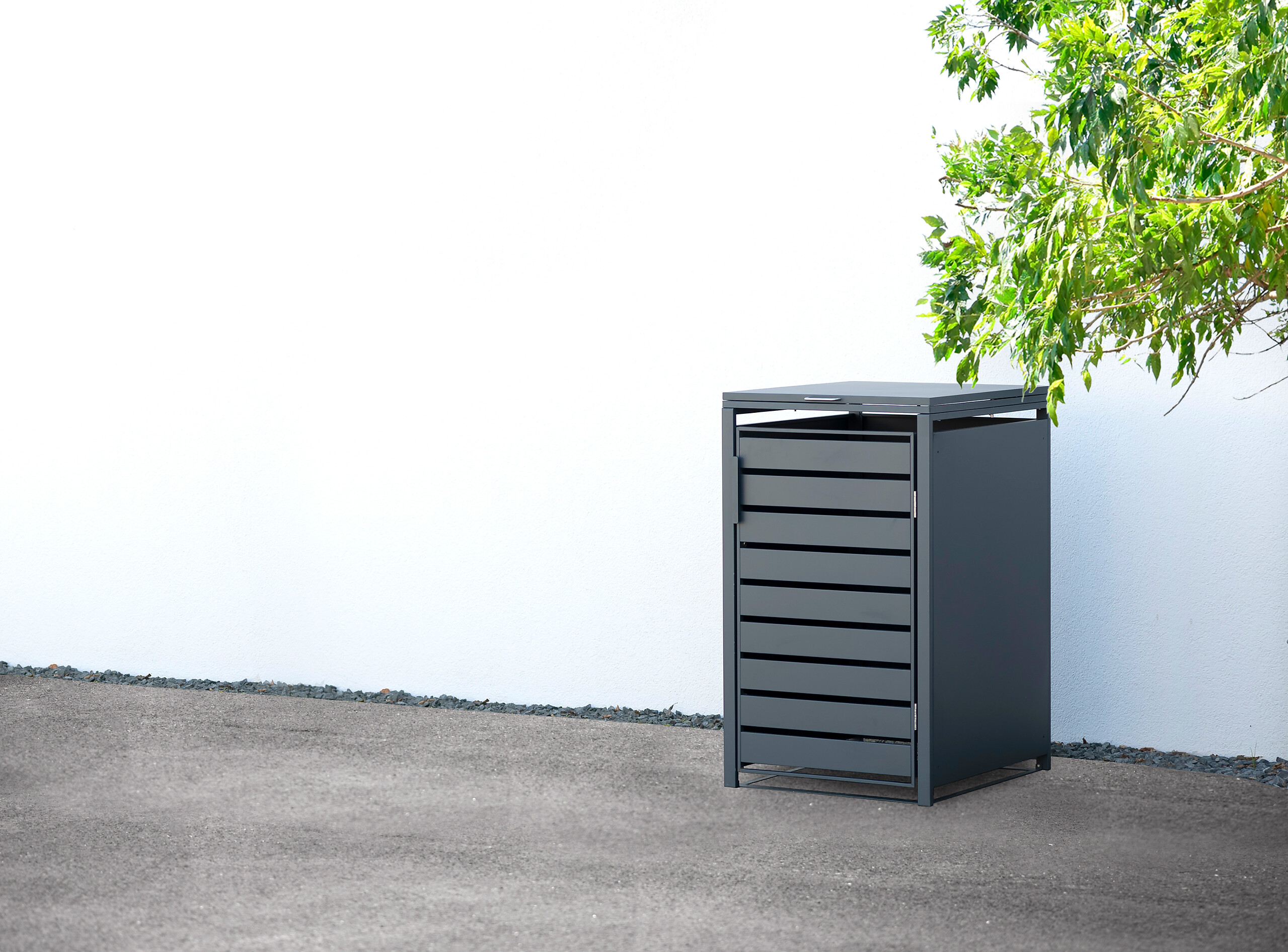 Westmann Mülltonnenbox 1-fach Kubus anthrazit B/H/L: ca. 80x116x60 cm