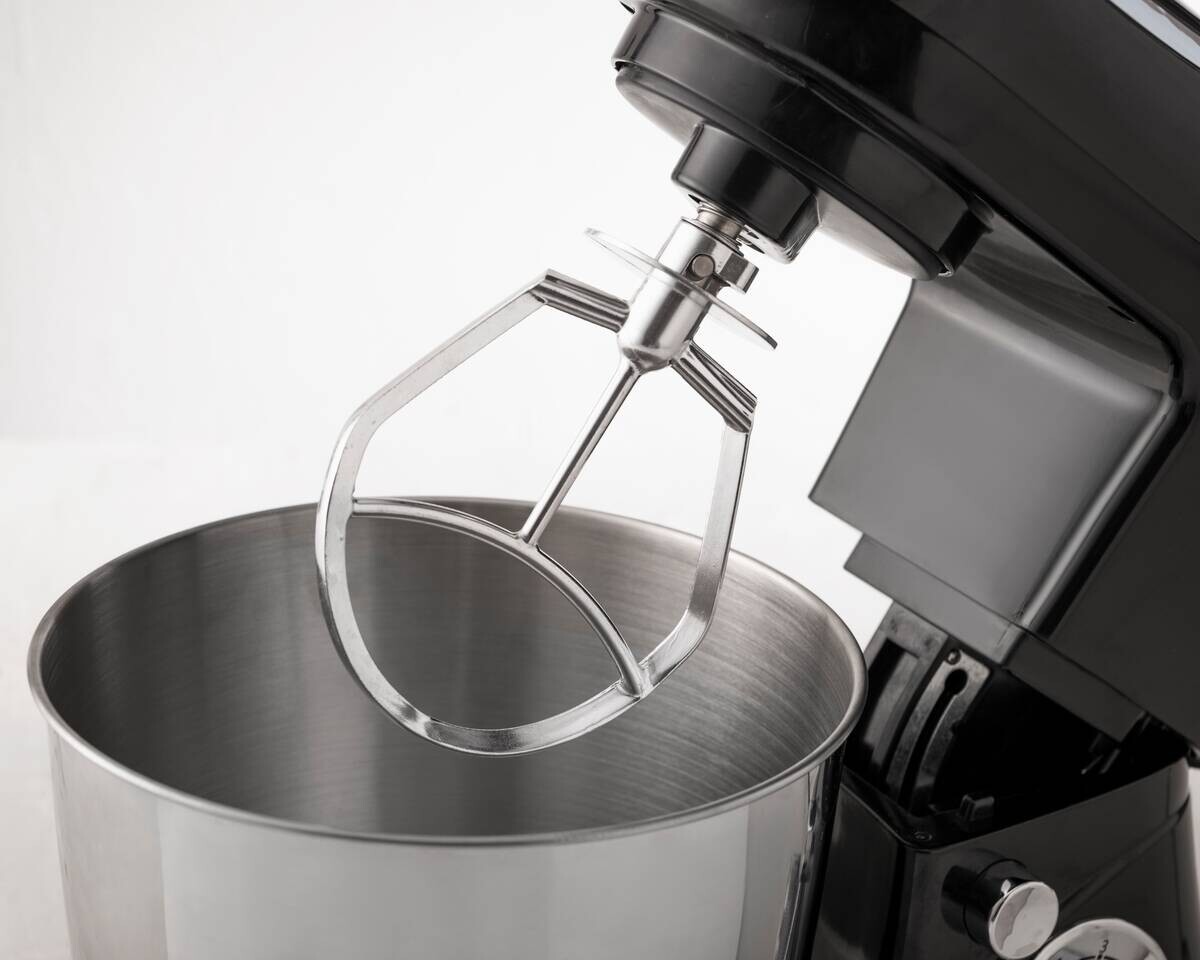 BERGNER Küchenmaschine BG-50043-BK schwarz Kunststoff Edelstahl B/H/L: ca. 23x32x39 cm ca. 5 l