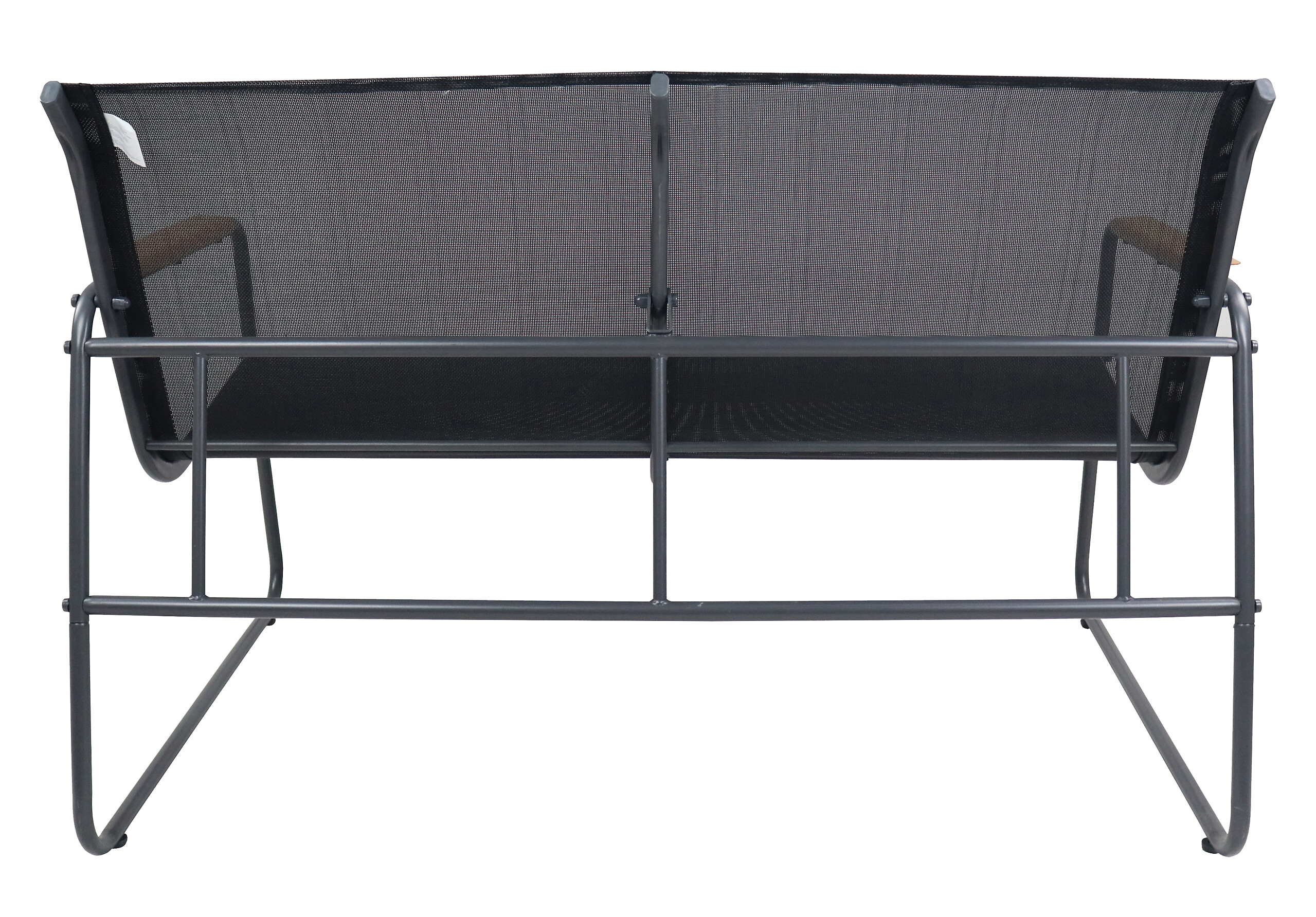 VCM Gartensitzgruppe Lexila schwarz Textilene B/H/L: ca. 110x76x74 cm