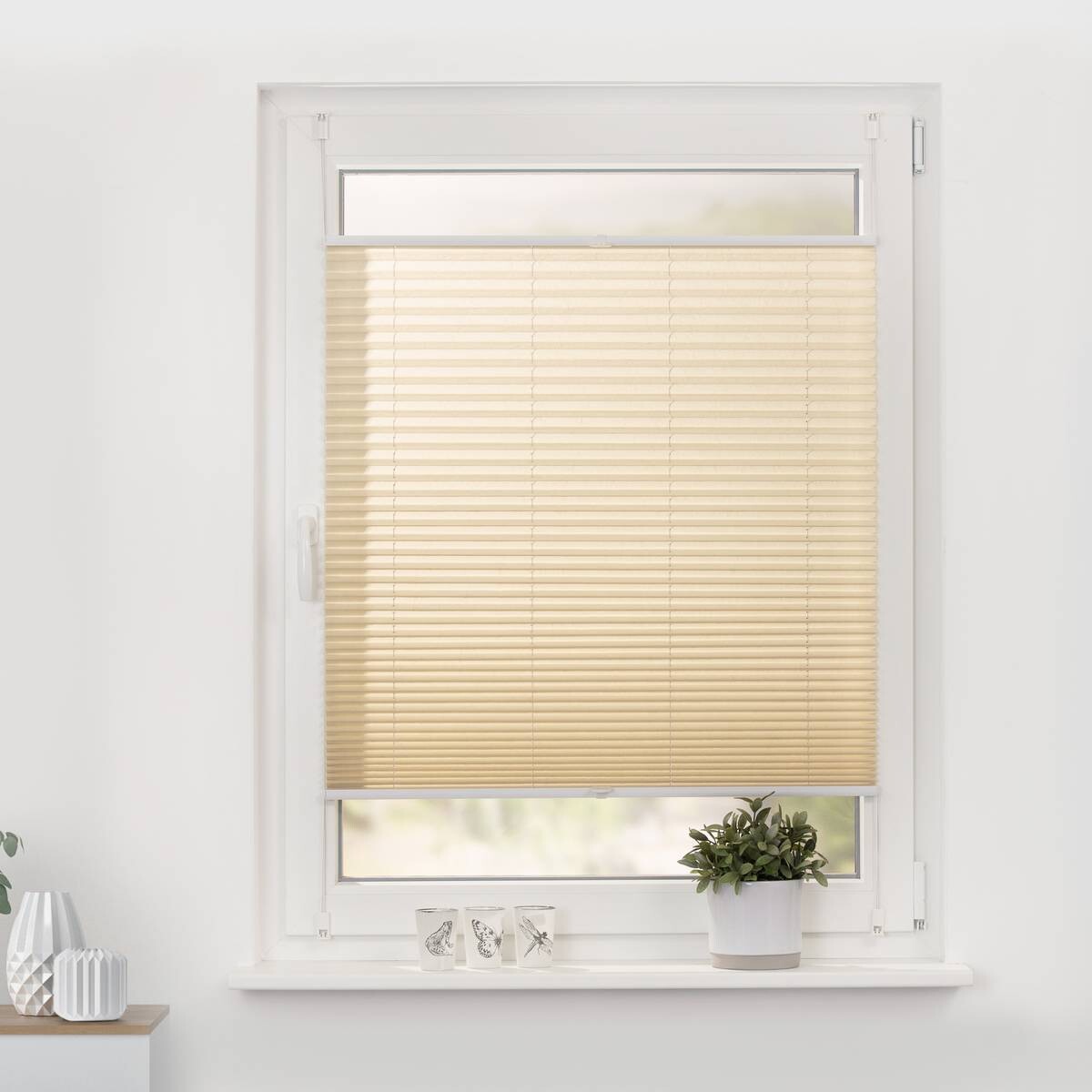 LICHTBLICK Spannplissee creme B/L: ca. 55x130 cm