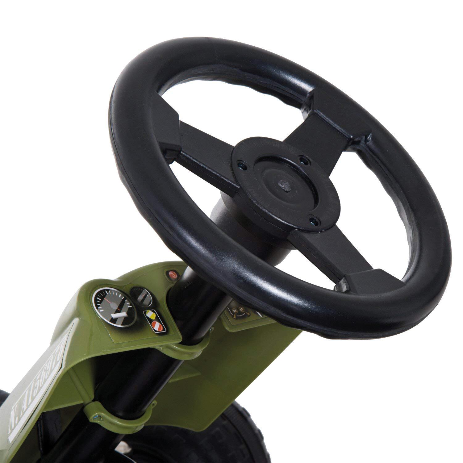 HOMCOM Kinder-Tretauto grün B/H/L: ca. 65x56x99 cm