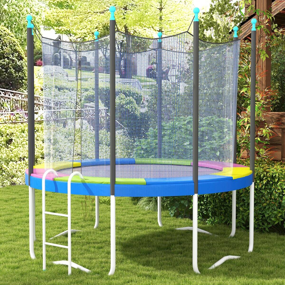 SPORTNOW Trampolin-Zubehör bunt B/H/L: ca. 305x305x30 cm