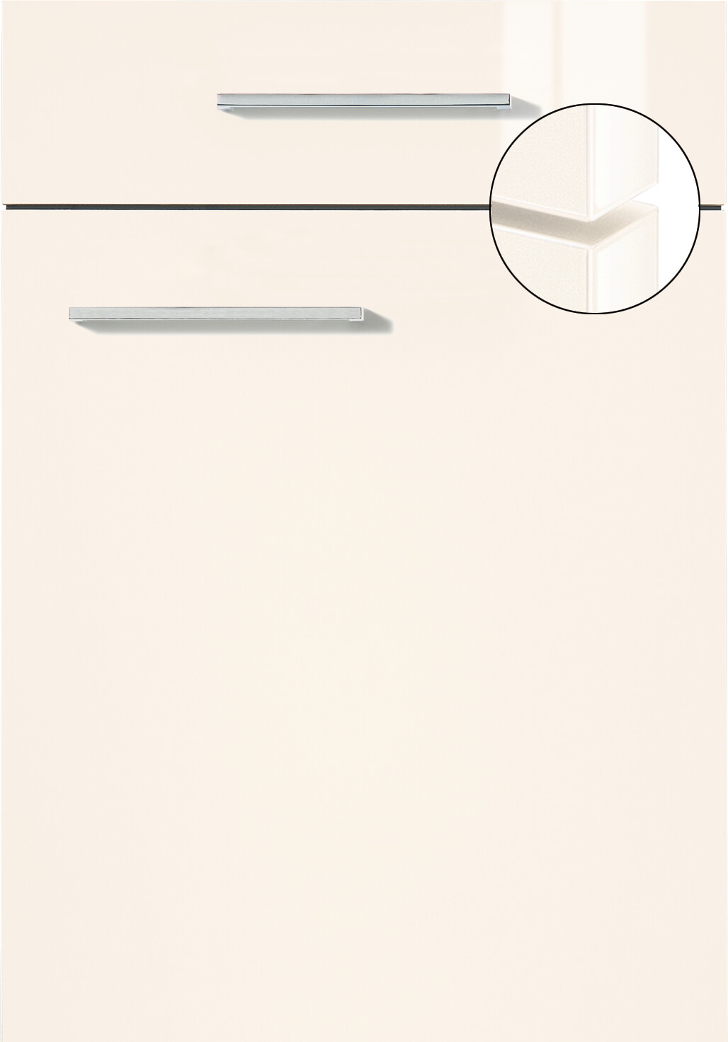 Impuls Küchenblock IP4050 rot Hochglanz weiß Hochglanz B/T: ca. 310x60 cm