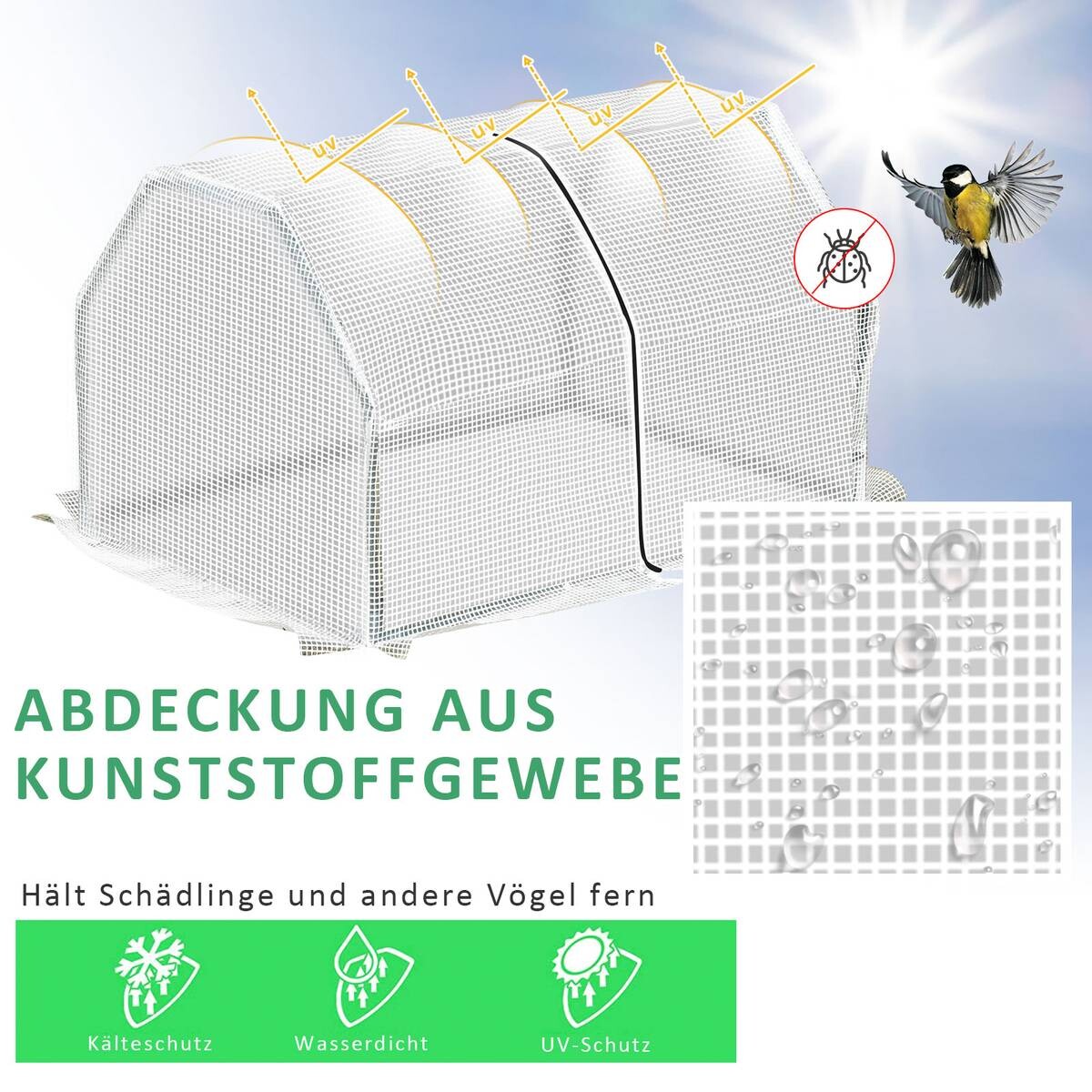 Outsunny Gewächshaus B/H/L: ca. 71x60x99 cm