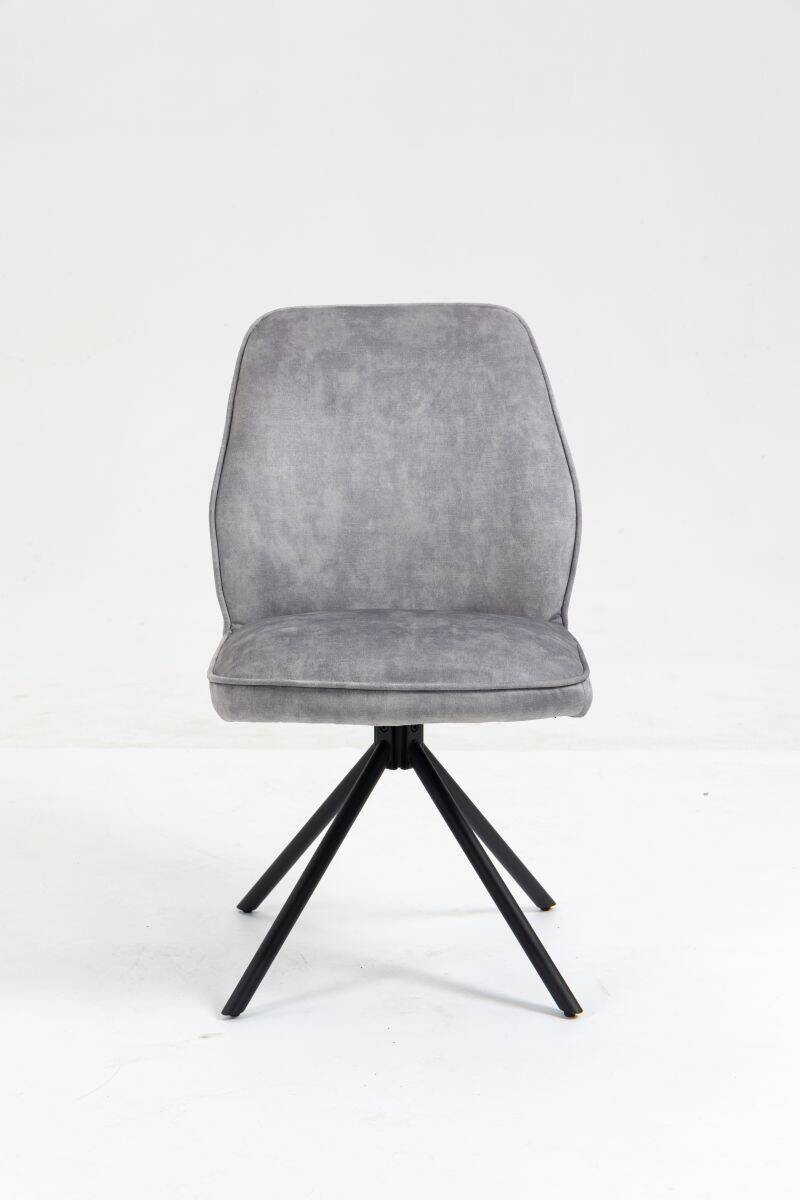 Stuhl Mailand grau Microfaser B/H/T: ca. 53x89x64 cm