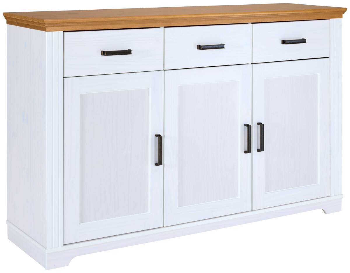 Kommode Maluno weiß lackiert B/H/L: ca. 48,3x103,8x166,4 cm