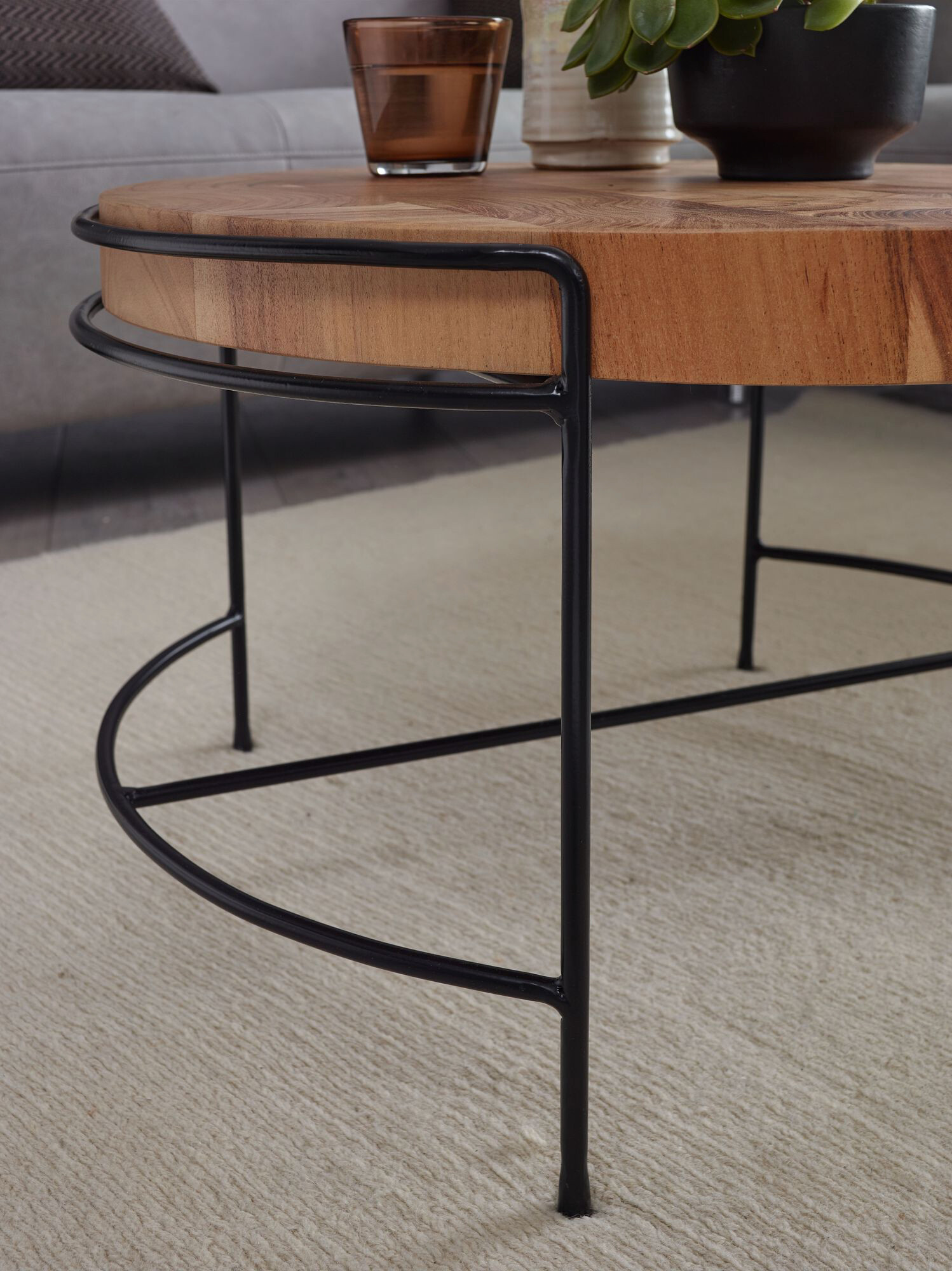 Wohnling Couchtisch braun B/H/T: ca. 62x40x62 cm