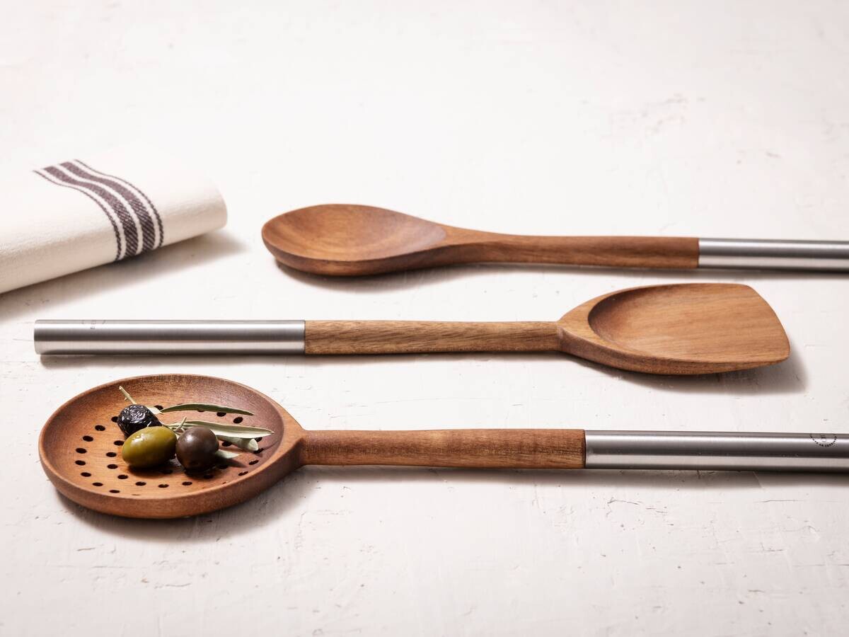 SAN IGNACIO Küchenwerkzeug-Set EL BOHIO braun Edelstahl