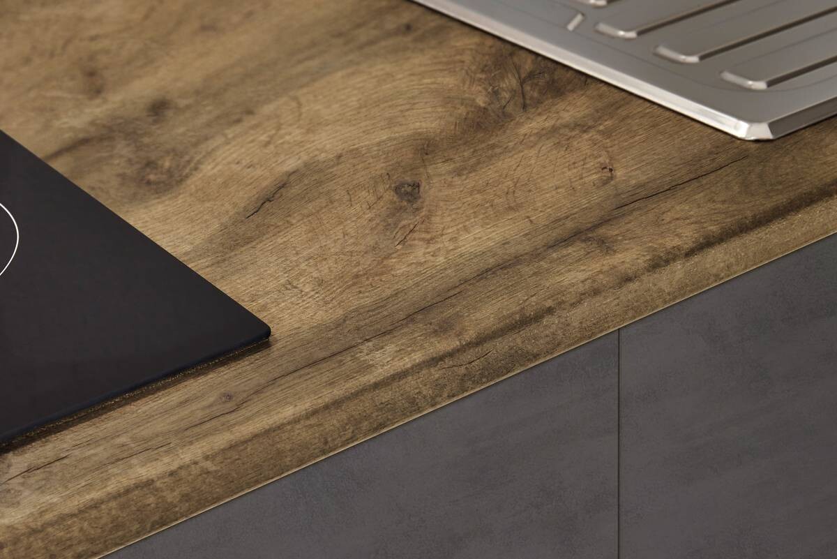 Küchenblock Style anthrazit B/T: ca. 260x60 cm