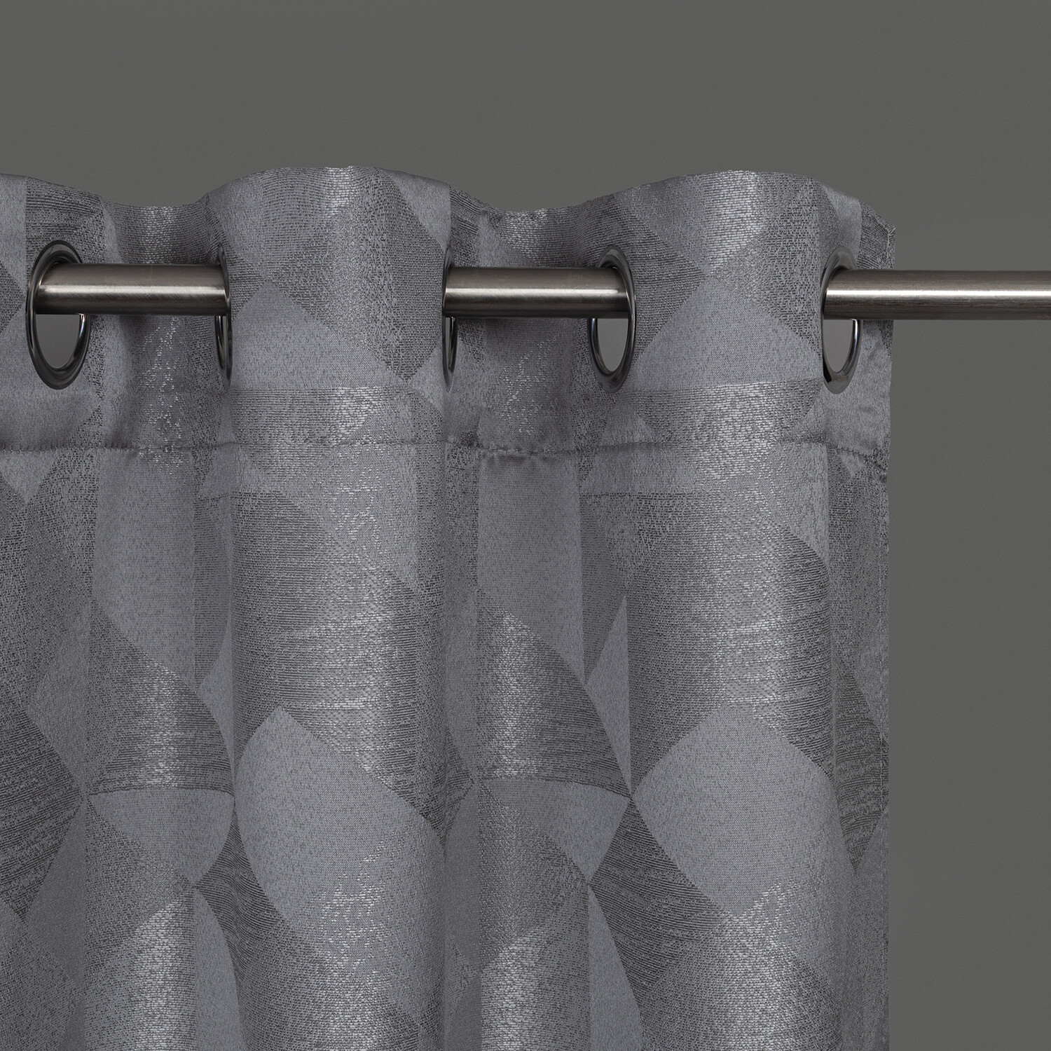 Ösenvorhang Chemnitz hellgrau B/L: ca. 140x245 cm