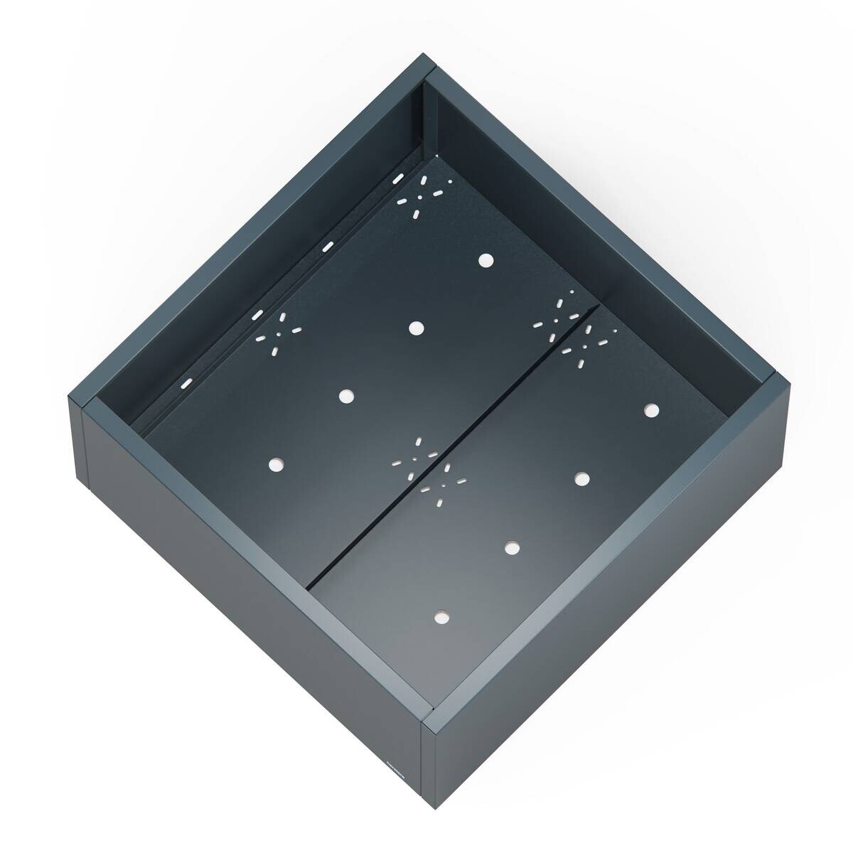 Herstera Garden Pflanzkübel Cube anthrazit Metall B/H/L: ca. 100x50x100 cm