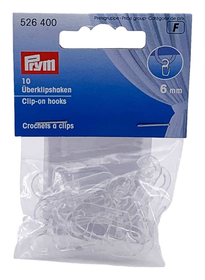 Prym Überklipshaken transparent 10 Packstücke