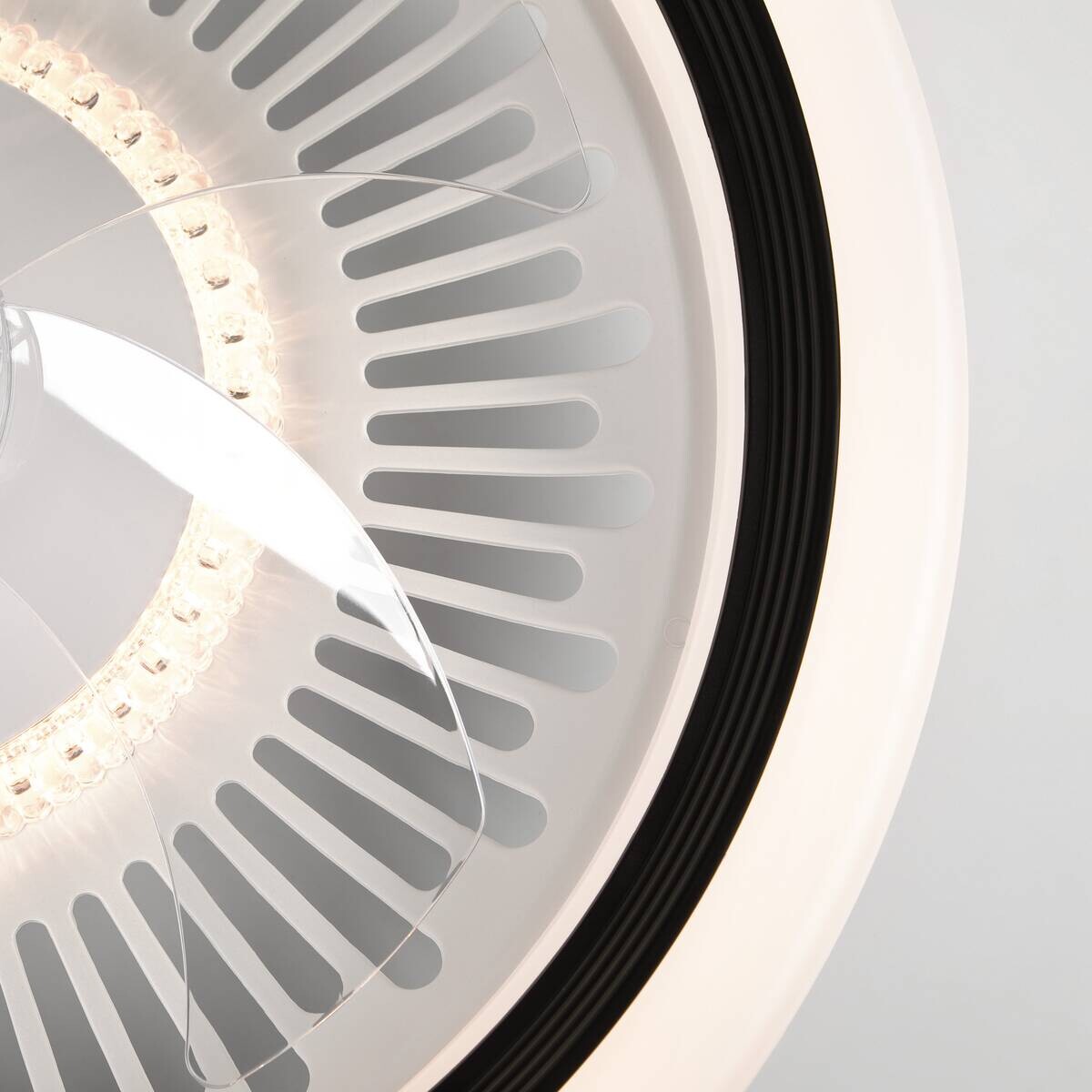 Lamkur LED-Deckenventilator FALCO 49908 schwarz weiß H/L: ca. 17x50 cm max. 40 W