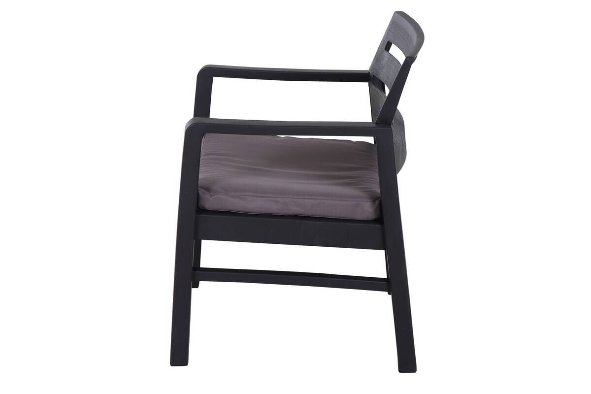 ProGarden Gartensitzgruppe Java anthrazit Kunststoff B/H/L: ca. 54x82x61 cm