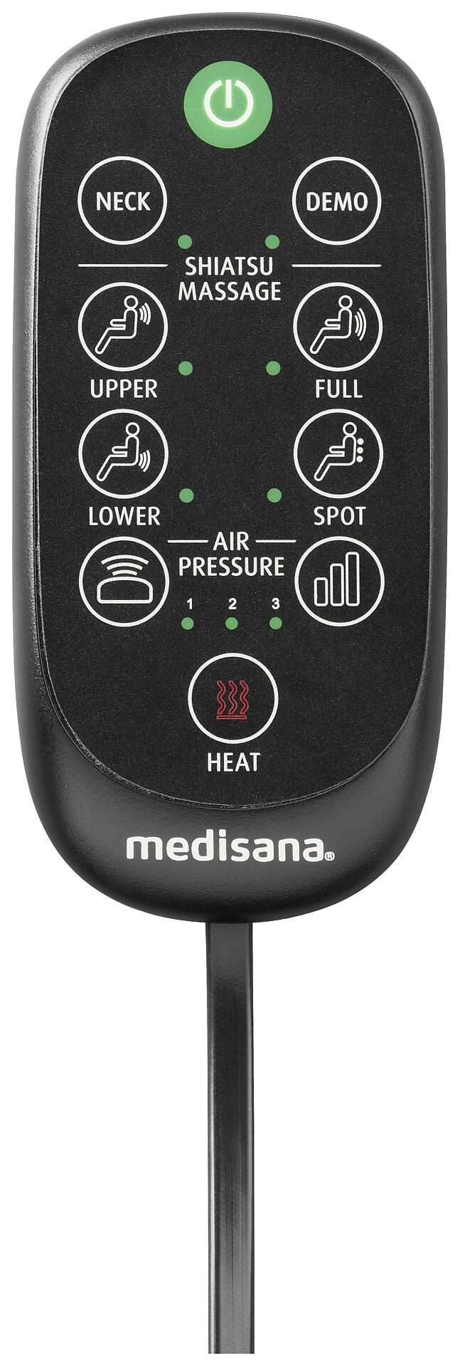 medisana Massagesitzauflage MC 823 schwarz B/H/T: ca. 42,5x110x18 cm ca. 40 W