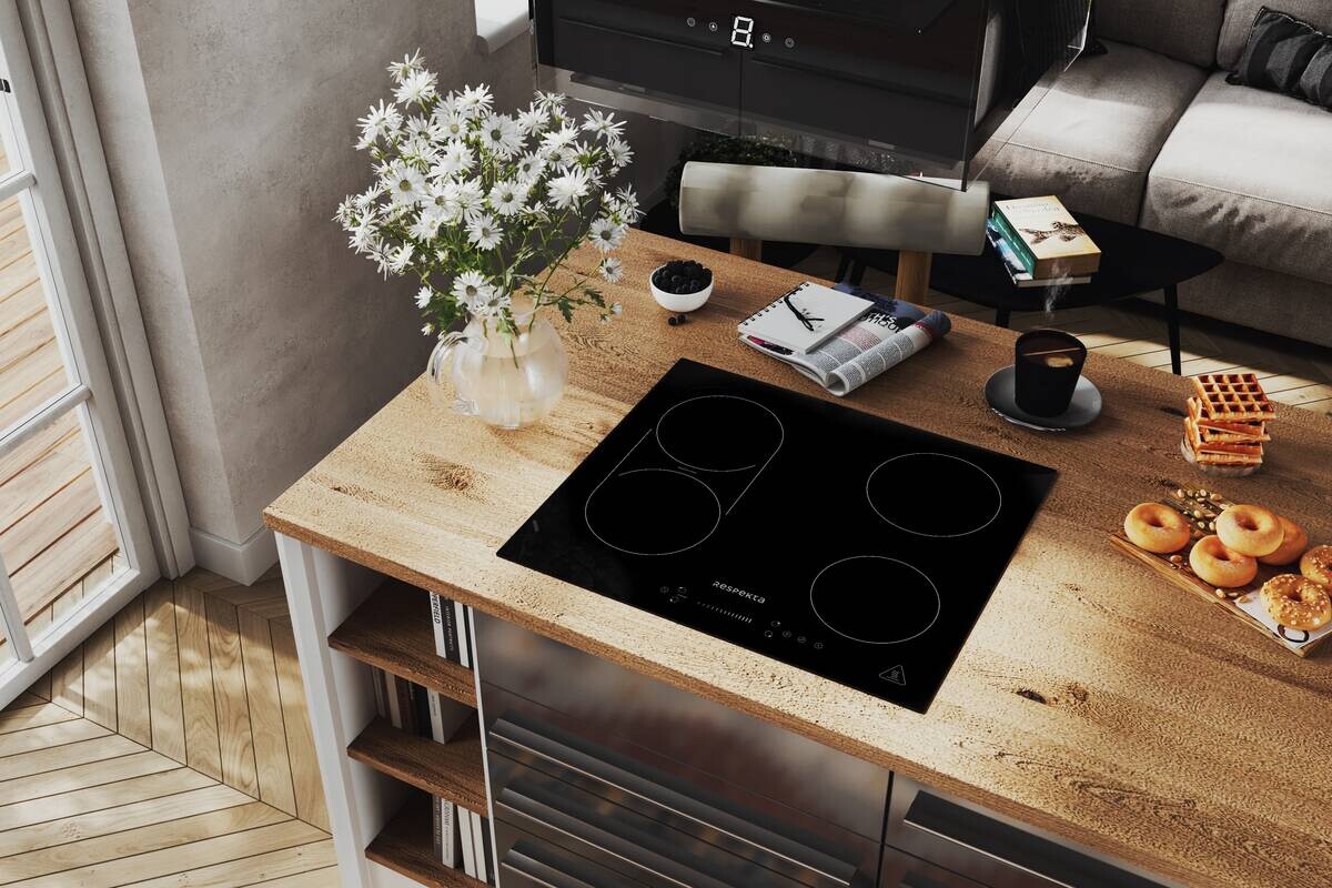 Respekta Inselküche Gabriel grau Hochglanz B/H/T: ca. 290x200x60 cm