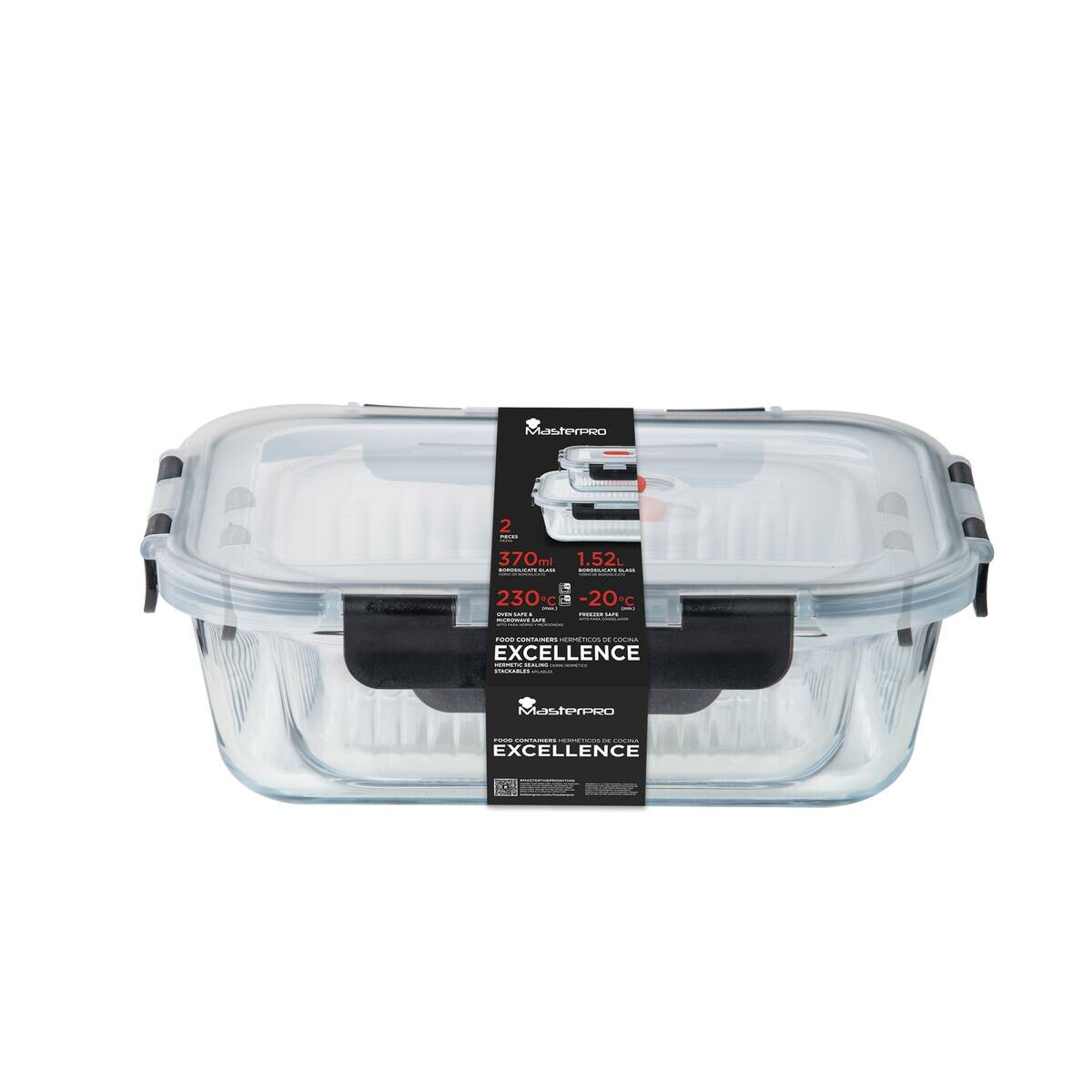 MASTERPRO Vorratsdose EXCELLENCE schwarz