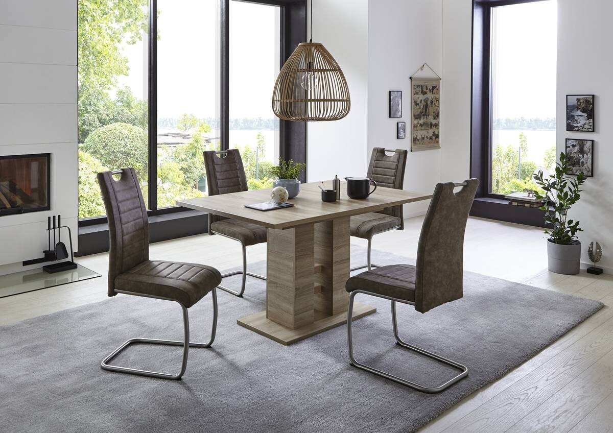 Esstisch HELENA II Eiche Sonoma Nachbildung B/H/T: ca. 140x76x90 cm