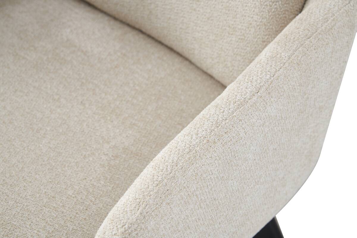 Stuhl SOPHIE, 2er Set creme Stoff B/H/T: ca. 53x87x62 cm