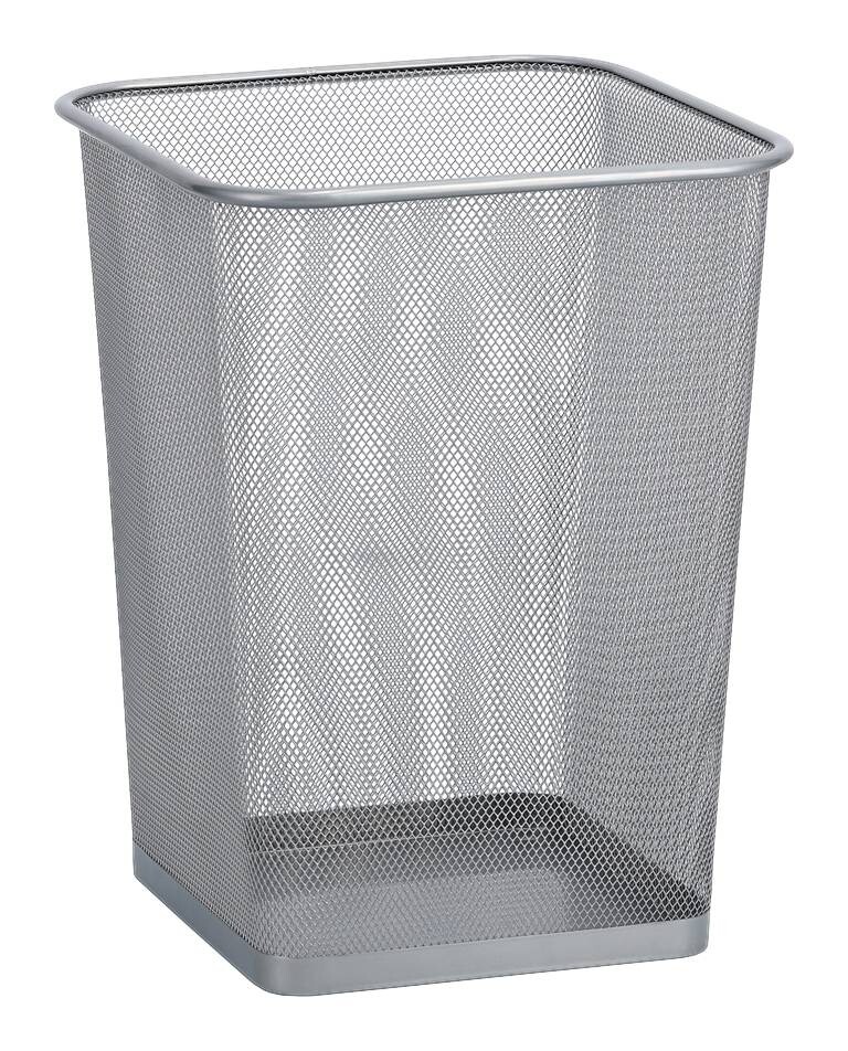 Zeller Papierkorb silber B/H/L: ca. 26,8x35x26,8 cm