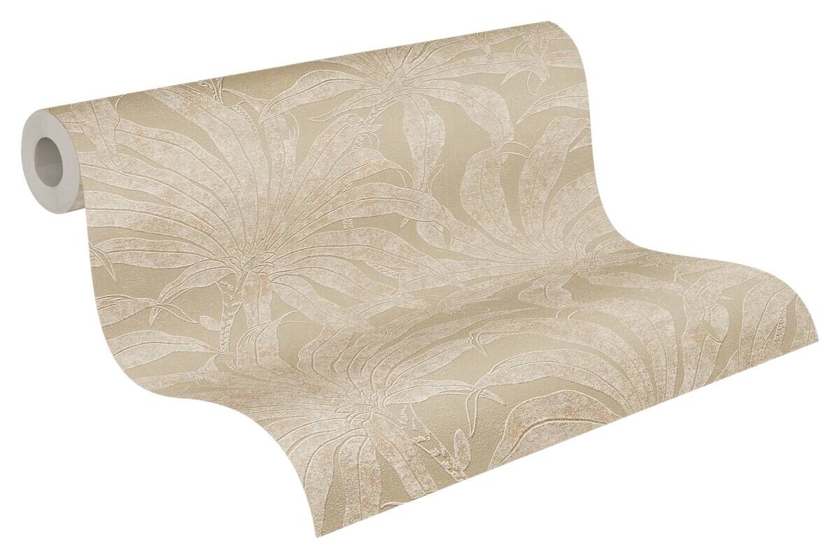 A.S.Creation Vliestapete weiß grau gold B/H/D: ca. 53x1005x9,4 cm