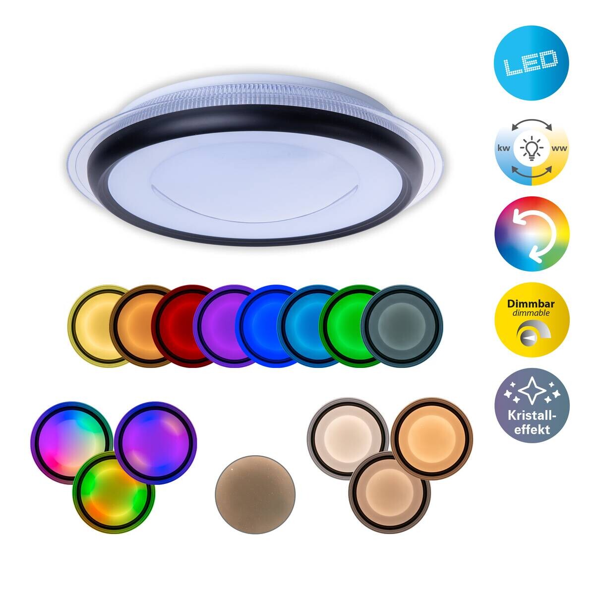 Näve Leuchten Spotleuchte 1392661 weiß Kunststoff Metall B/H/T: ca. 45x10x45 cm null 1 Brennstellen