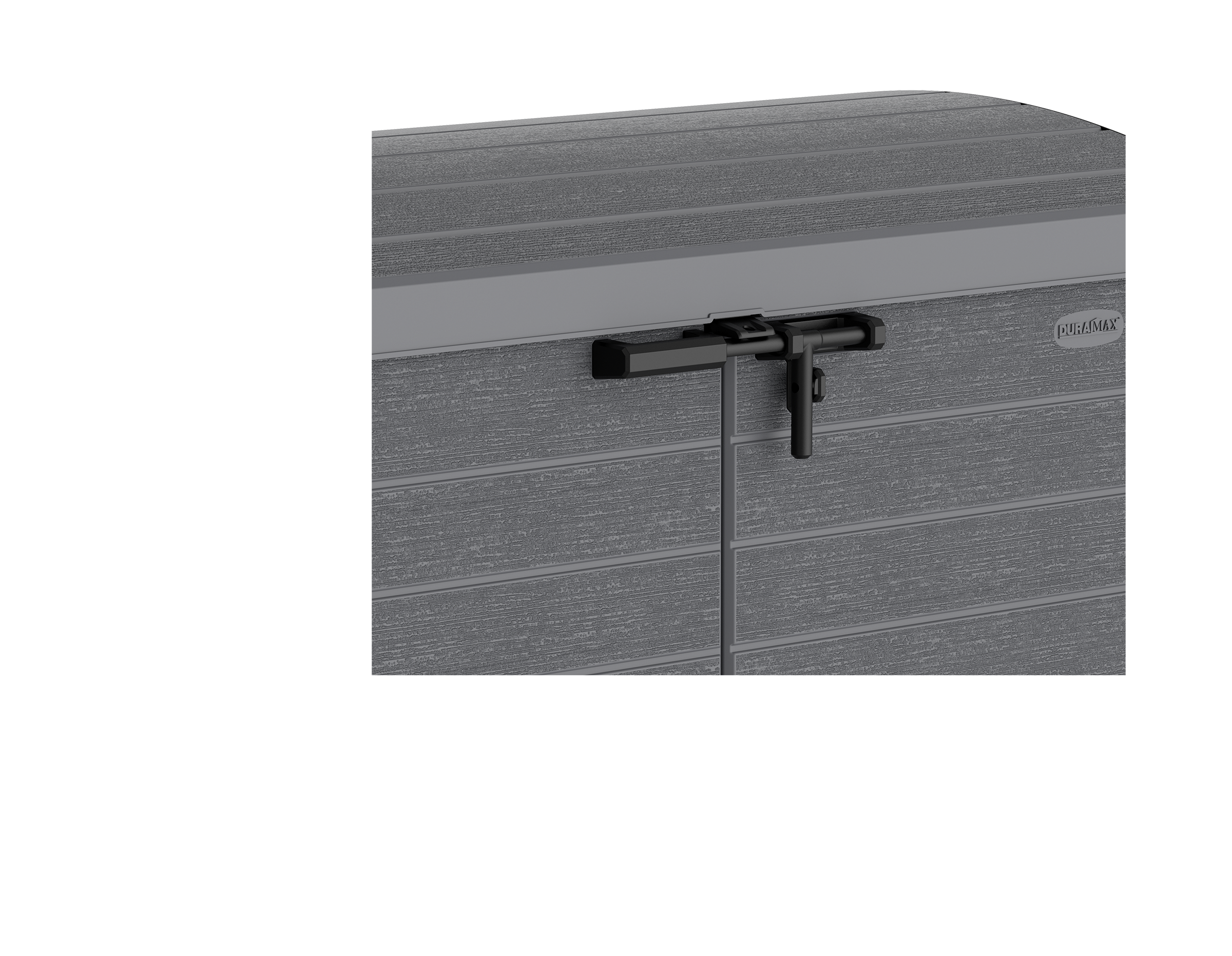 VCM Mülltonnenbox 2er StoreAway grau Kunststoff B/H/L: ca. 145x125x83 cm