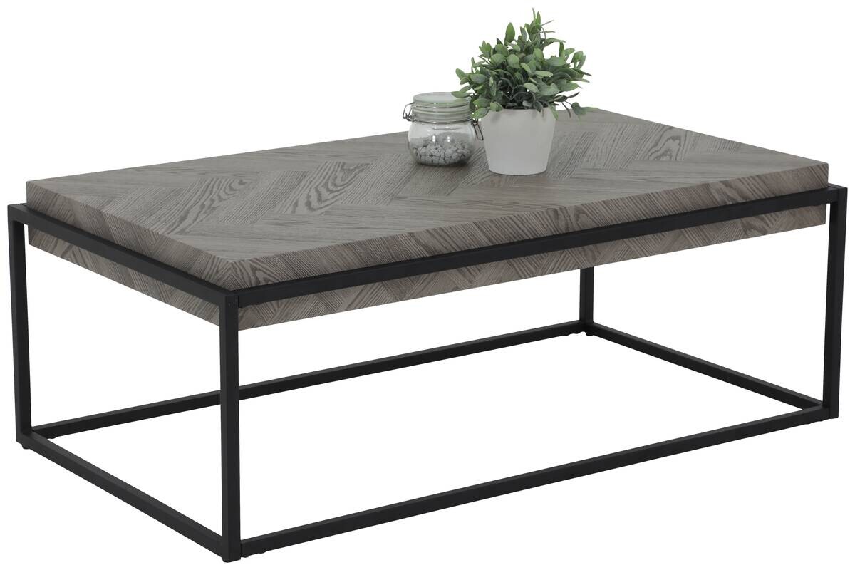 Hela Couchtisch Carlos grau Metall B/H/T: ca. 114x42x64 cm