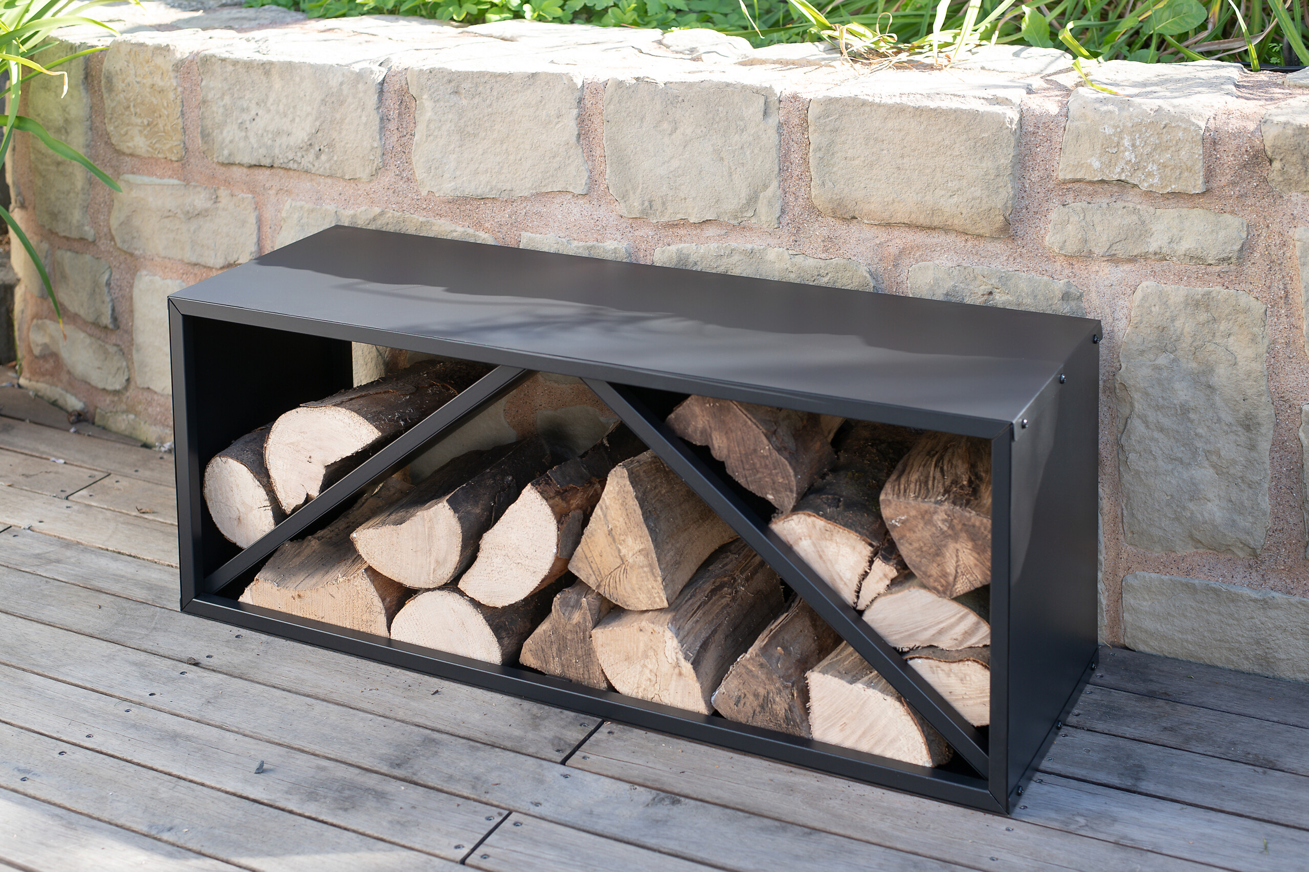 Westmann Kaminholzregal schwarz