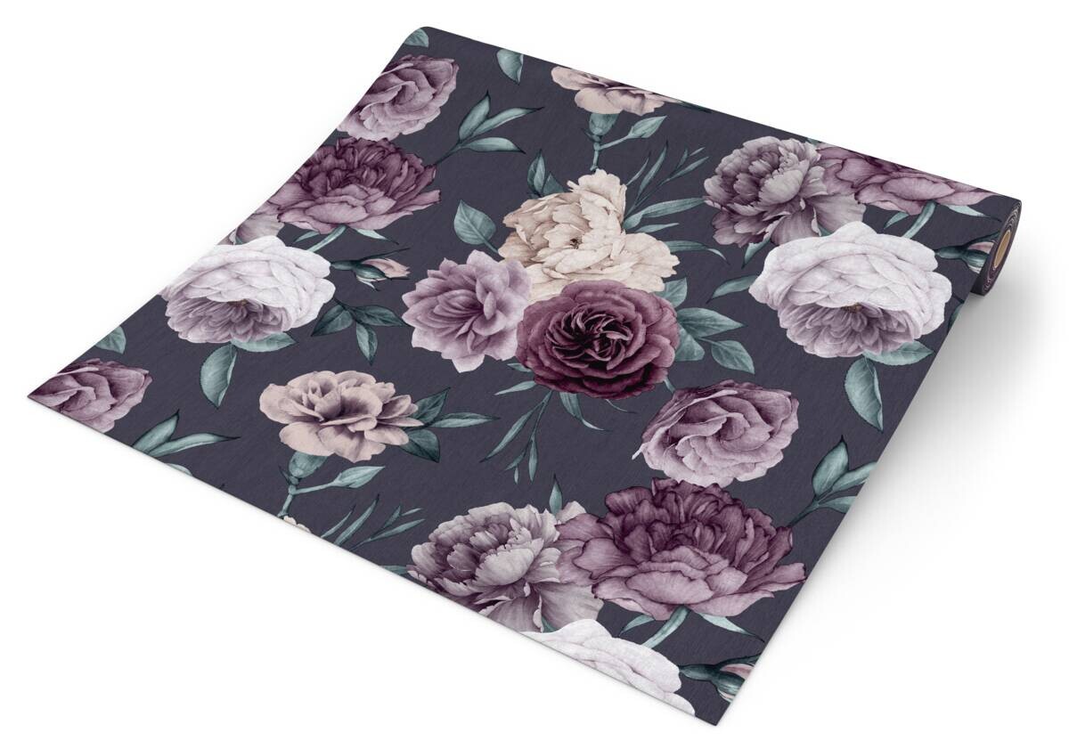 UGEPA Papiertapete Rosen grau rosa B/L: ca. 53x1005 cm