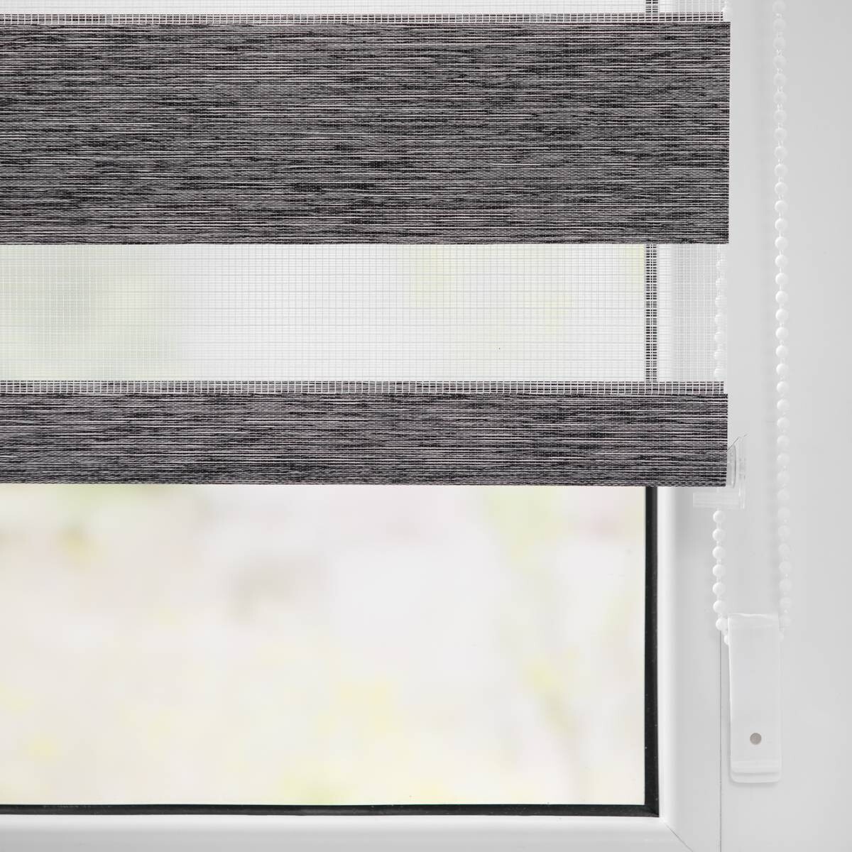 LICHTBLICK Doppelrollo Duo Go Green dunkelgrau B/L: ca. 120x150 cm