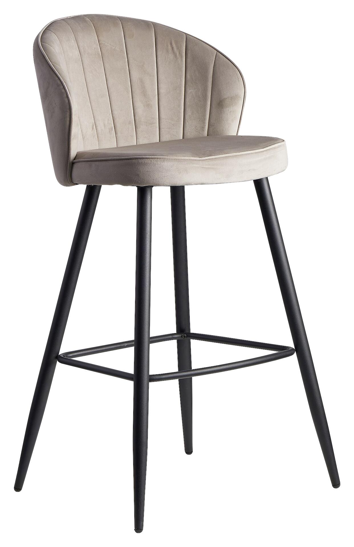 Barhocker beige Stoff B/H/T: ca. 56x102,5x52,5 cm Barhocker beige Stoff B/H/T: ca. 56x102,5x52,5 cm