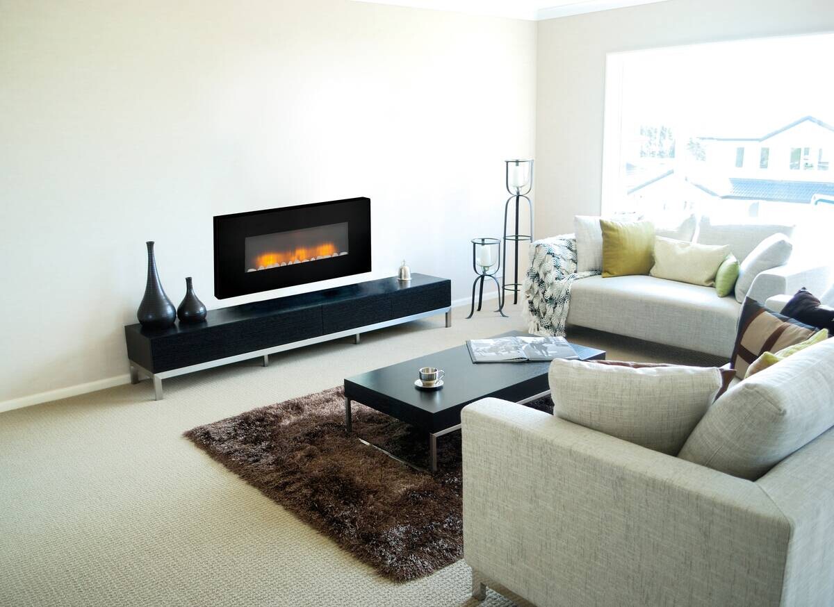 Elektrokamin schwarz B/H/L: ca. 18x52,5x98 cm ca. 1800 W