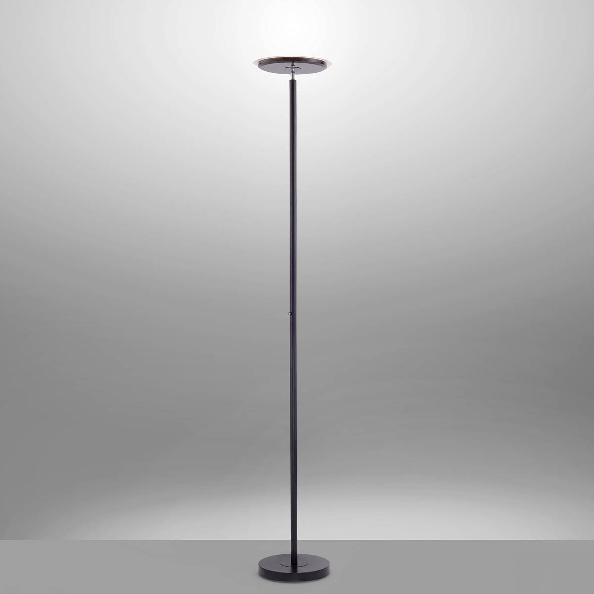 Just Light LED-Deckenfluter HANS 11729-18 schwarz Kunststoff Eisen H/D: ca. 181x30 cm 1 Brennstellen