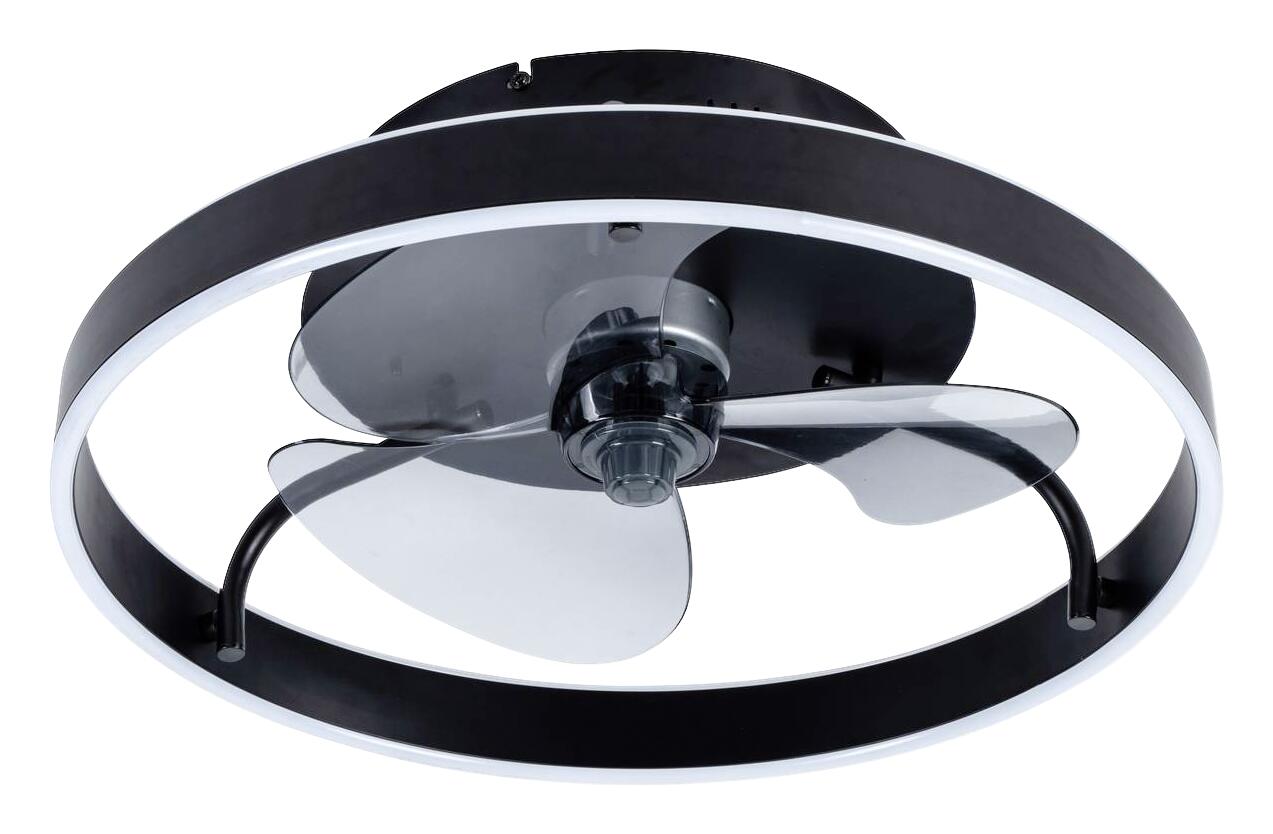 POCOline LED-Deckenventilator Hilko schwarz B/H/L: ca. 50x16x50 cm max. 40 W