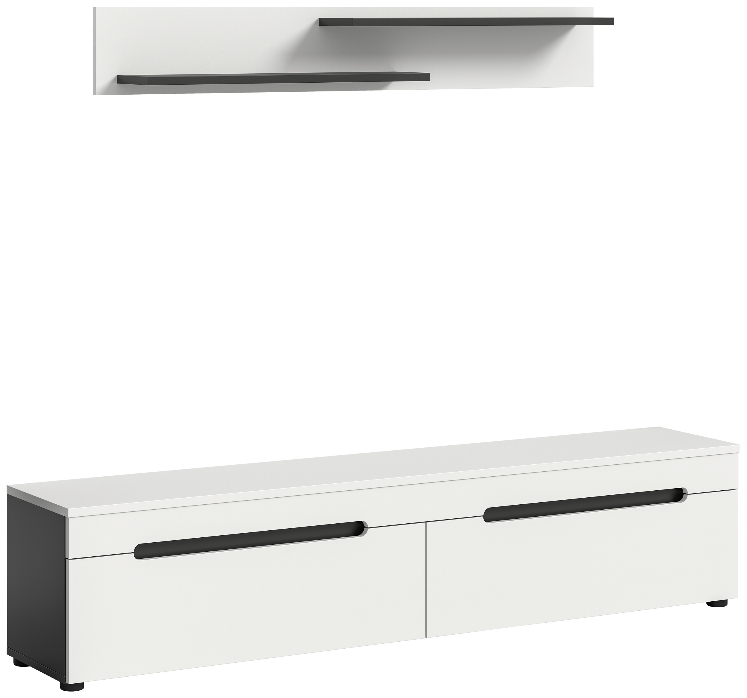 Lowboard Canu basaltgrau weiß B/H/T: ca. 170x38x33 cm