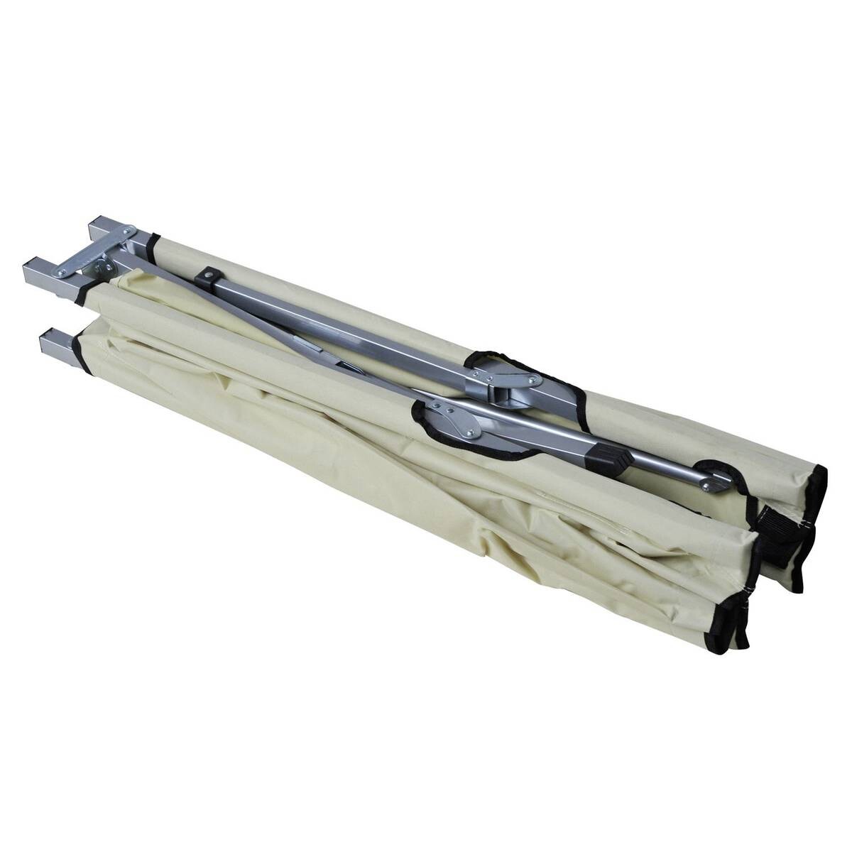 Outsunny Feldbett beige Metall B/H/L: ca. 64x40x193 cm