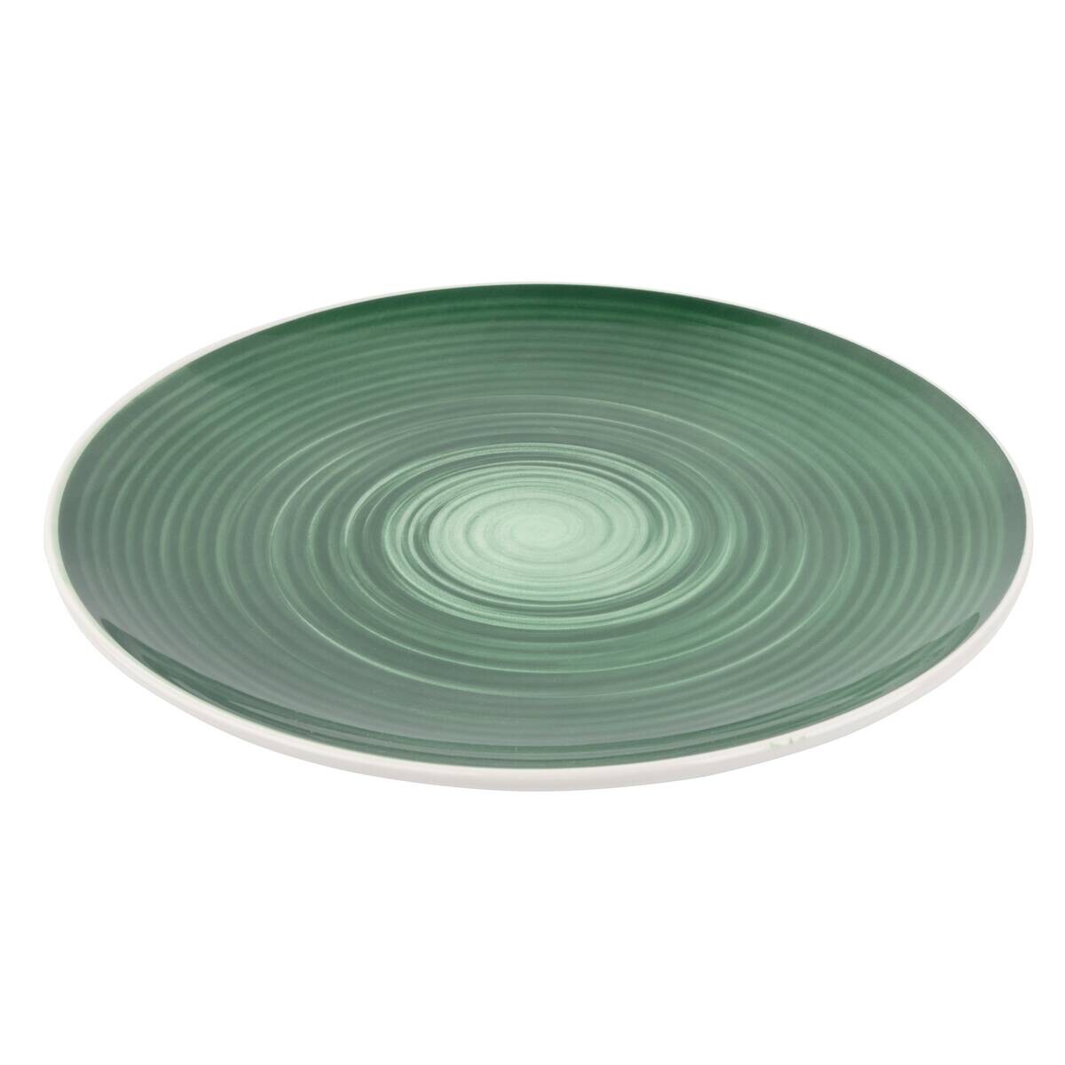 HERMANN MILLER Geschirrset SPIRAL GREEN grün Steinzeug