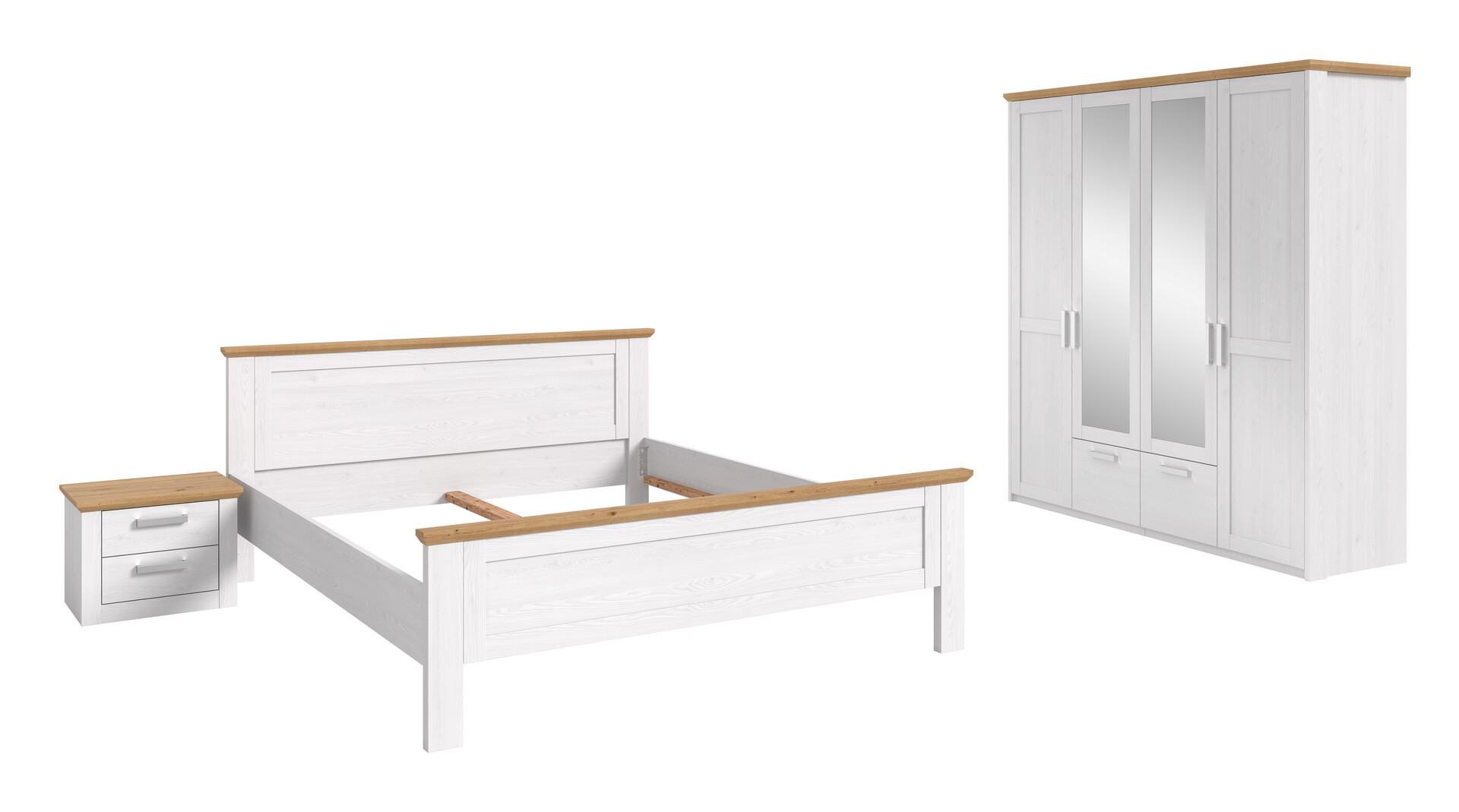 Bettanlage VERONA Sibiu Lärche Nachbildung Eiche Artisan Nachbildung