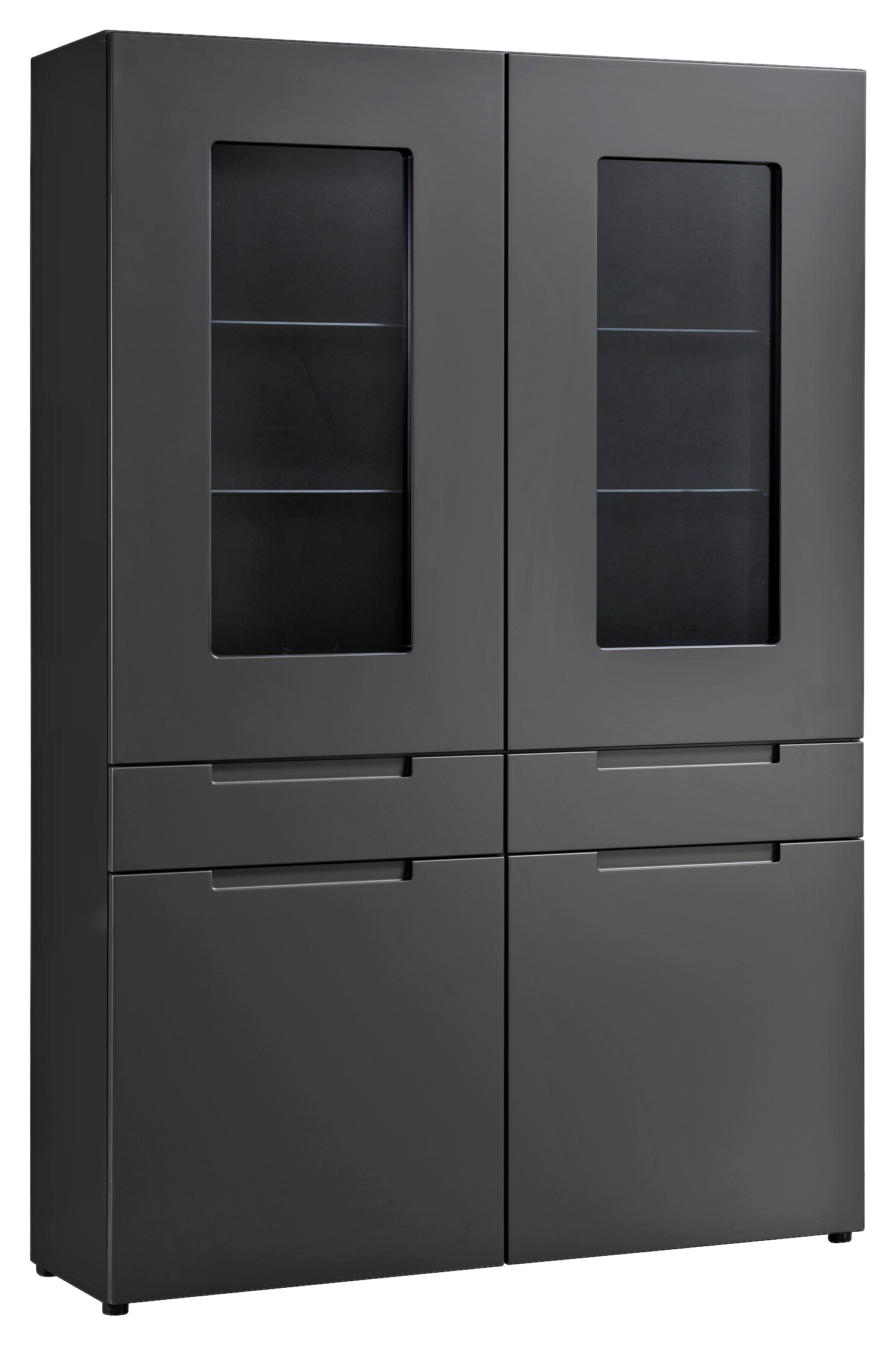 Hochschrank Mailand anthrazit matt MDF B/H/T: ca. 128x191x40 cm Hochschrank Mailand anthrazit matt MDF B/H/T: ca. 128x191x40 cm