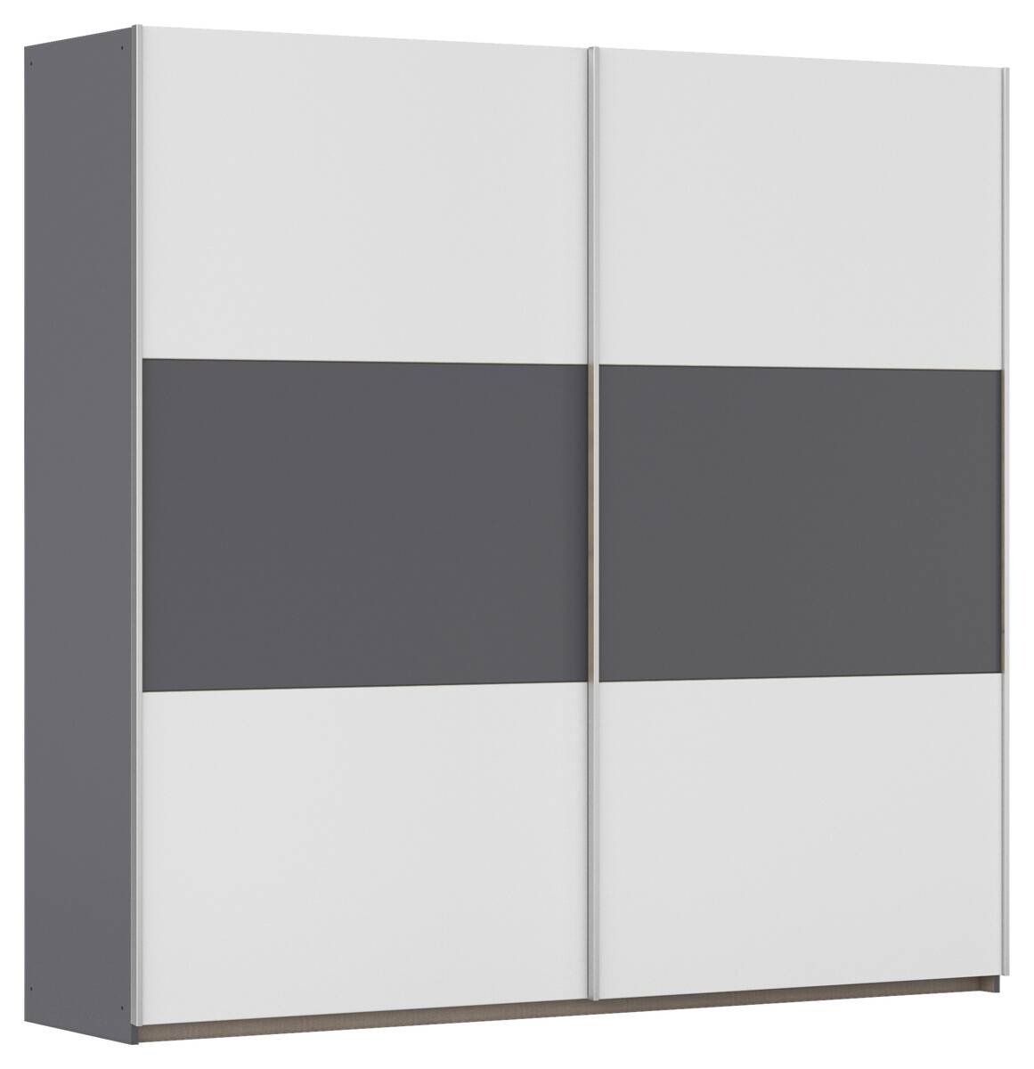 Kleiderschrank Oslo Alpinweiß grau B/H/T: ca. 218x210x59 cm