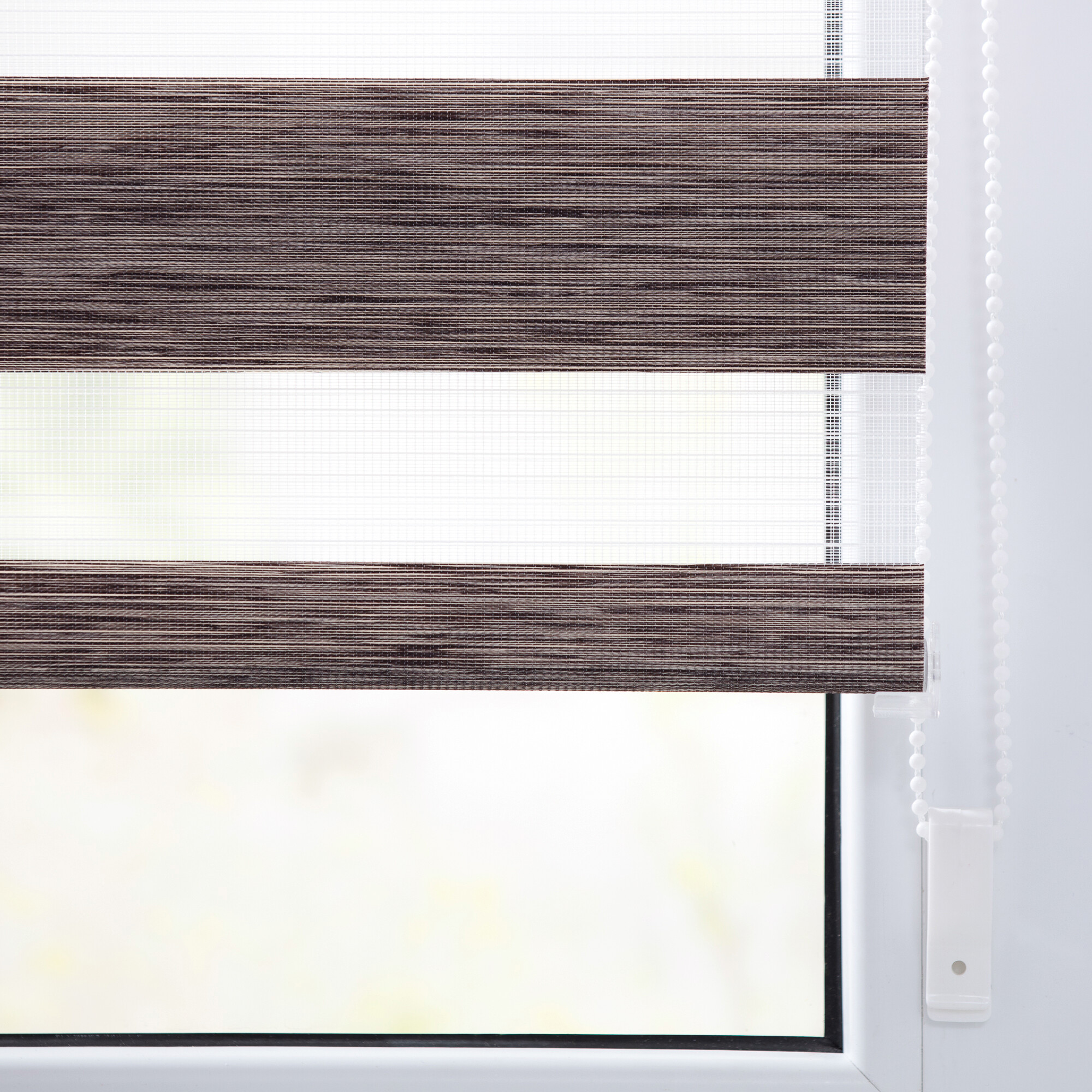 LICHTBLICK Doppelrollo Duo meliert hellbraun B/L: ca. 90x150 cm