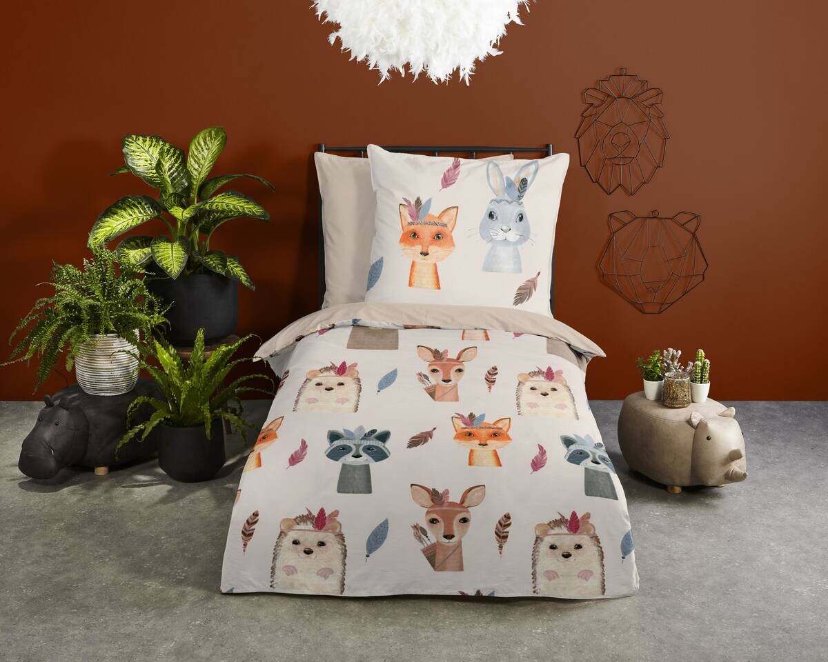 Baumwoll Bettwäsche Rave Multi Baumwolle B/L: ca. 135x200 cm