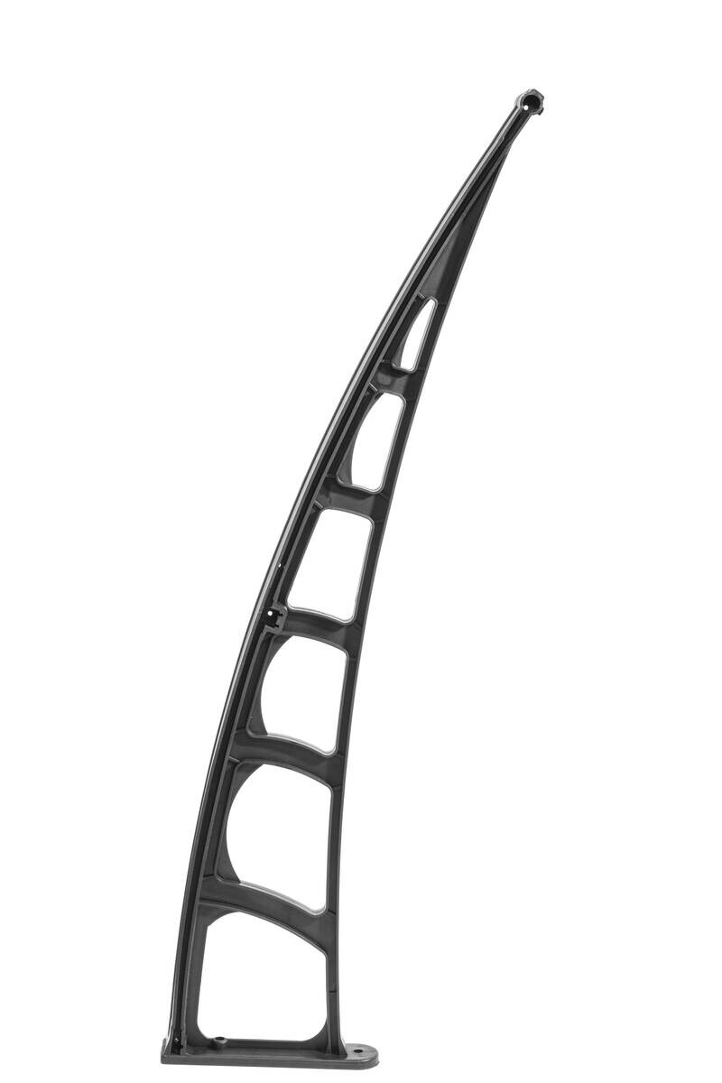 Brosplast Vordach transparent B/H/L: ca. 240x23x105 cm