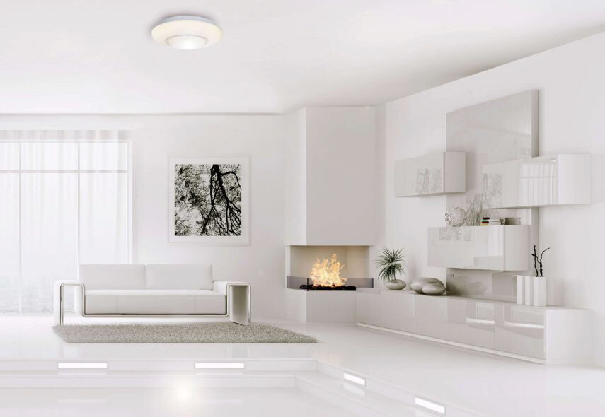 Näve Leuchten LED Deckenleuchte NV1262323 weiß Kunststoff H/D: ca. 11x41 cm null 1 Brennstellen